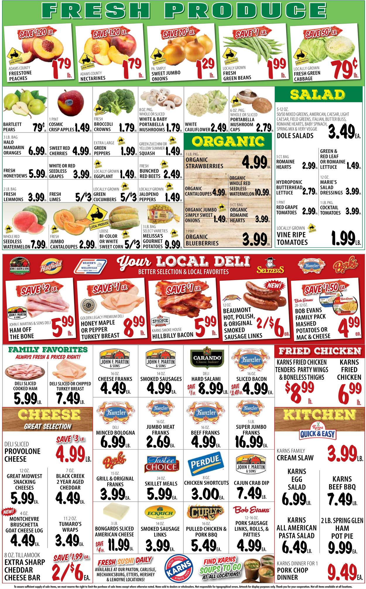 Weekly ad Karns Quality Foods 07/30/2024 - 08/05/2024