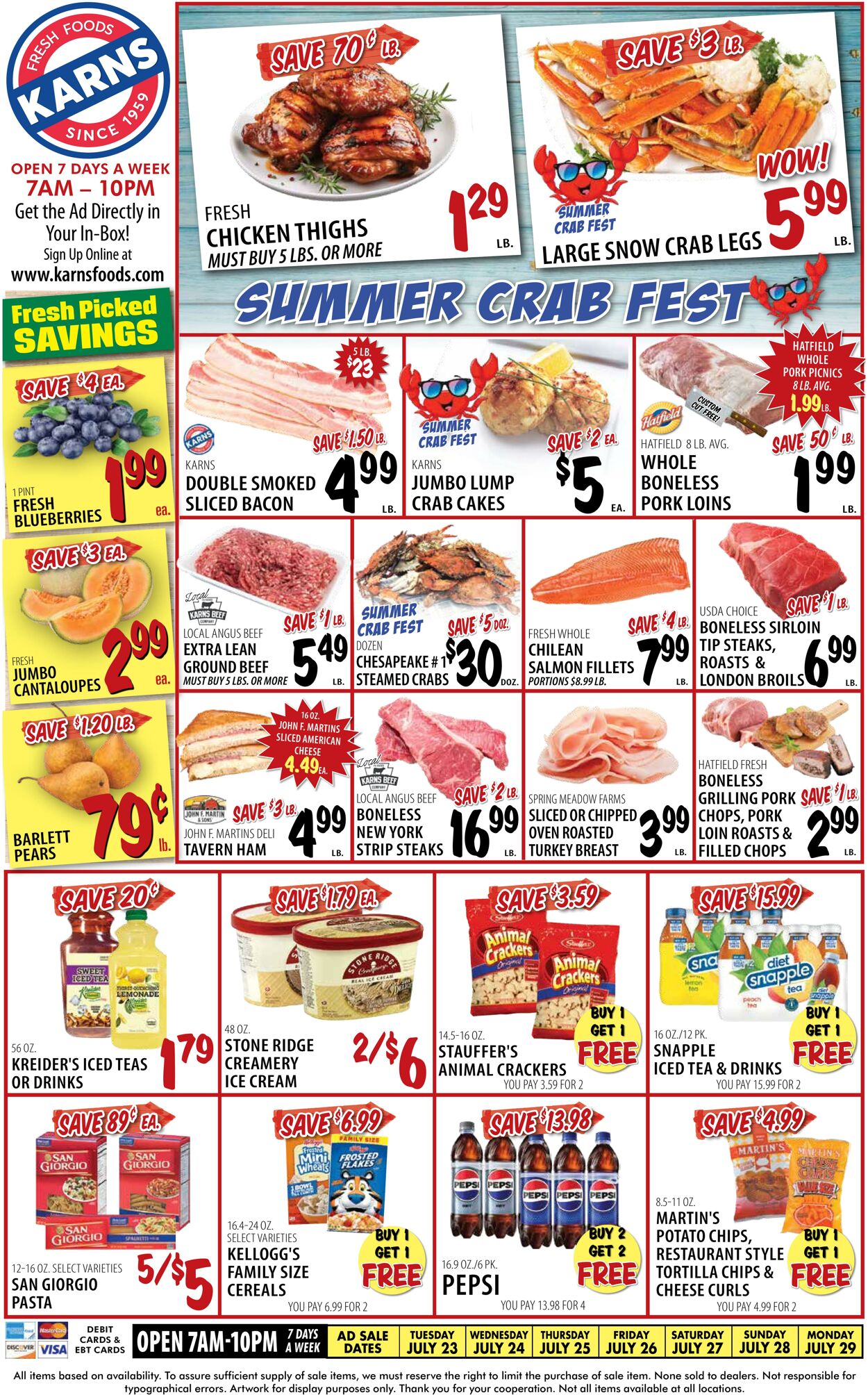 Weekly ad Karns Quality Foods 07/23/2024 - 07/29/2024