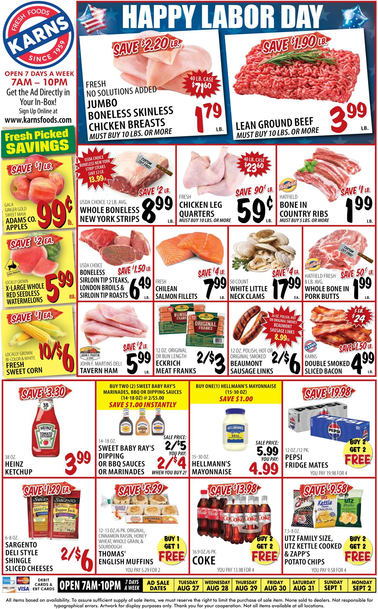 Weekly ad Karns Quality Foods 08/27/2024 - 09/02/2024