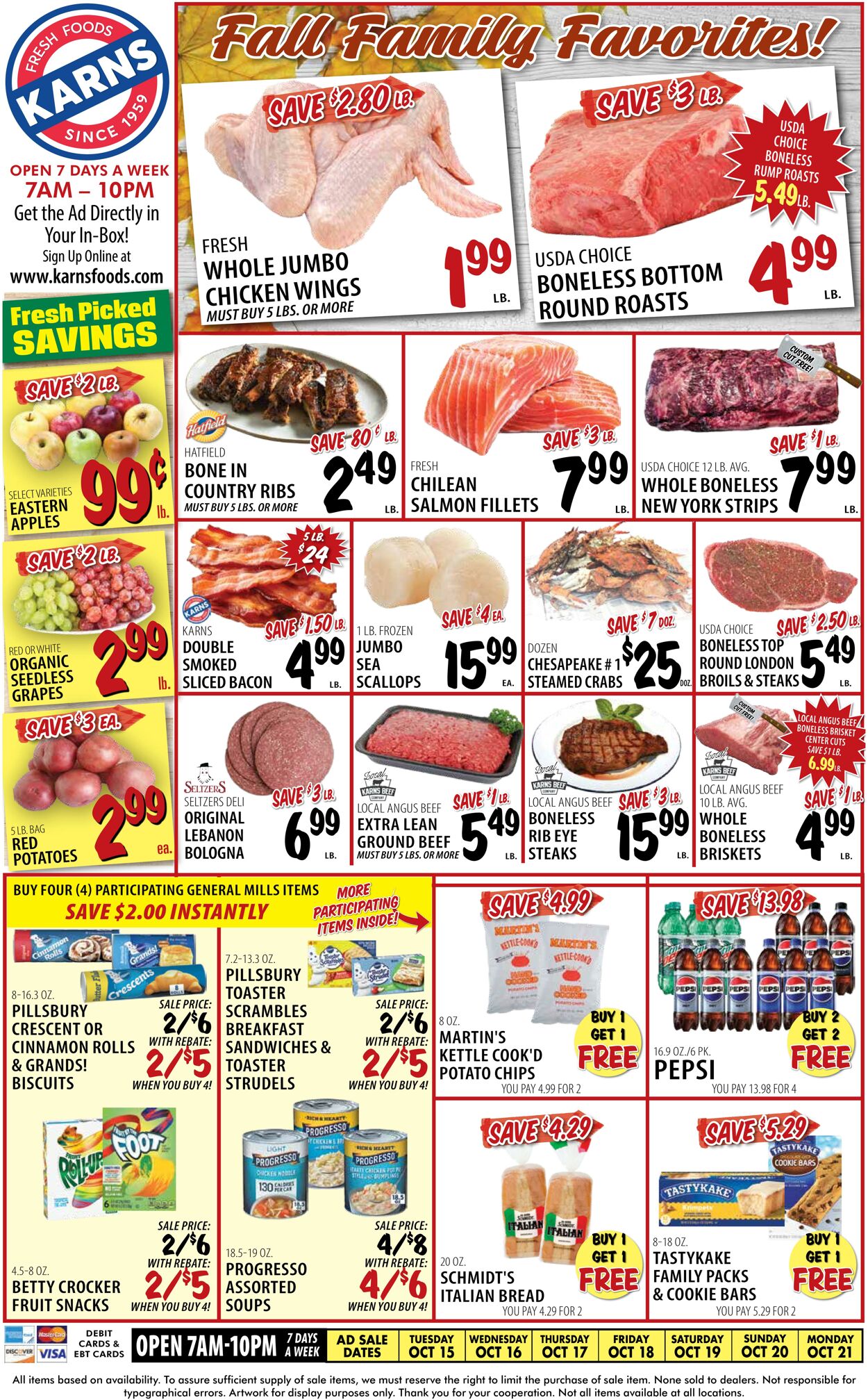 Weekly ad Karns Quality Foods 10/15/2024 - 10/21/2024