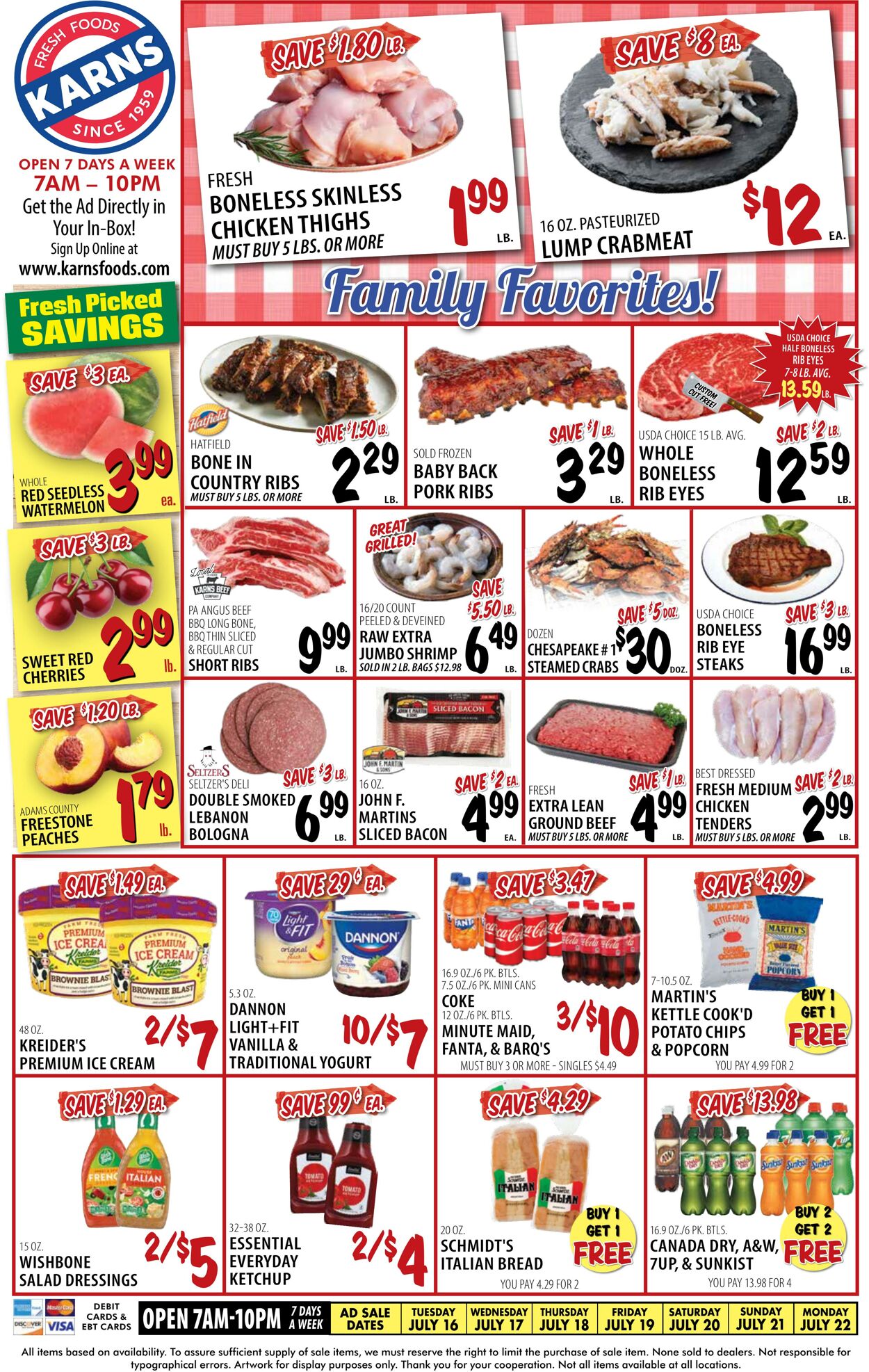 Weekly ad Karns Quality Foods 07/16/2024 - 07/22/2024