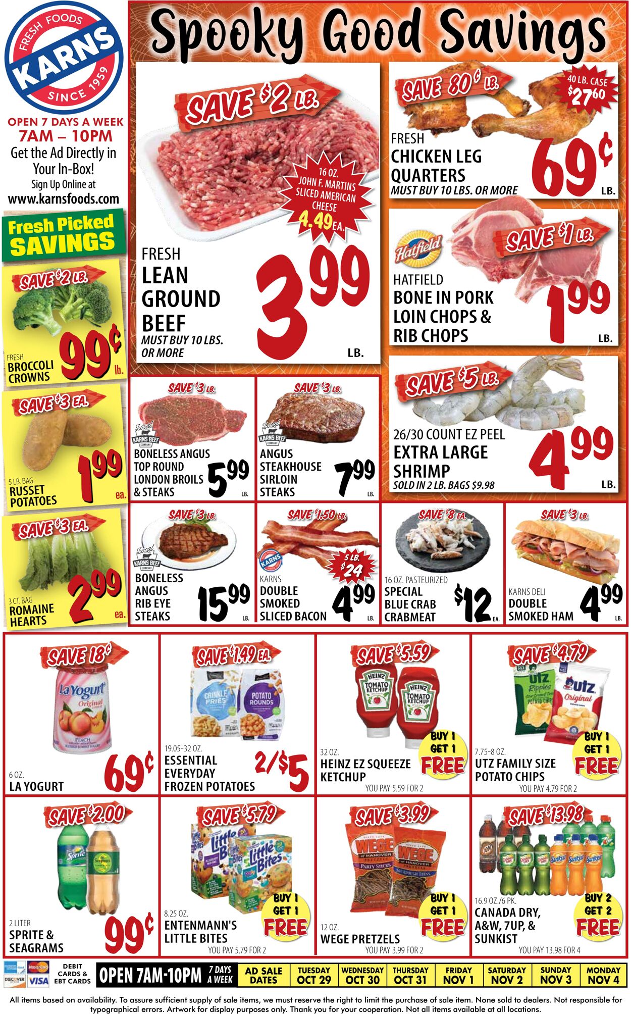 Karns Quality Foods Promotional weekly ads