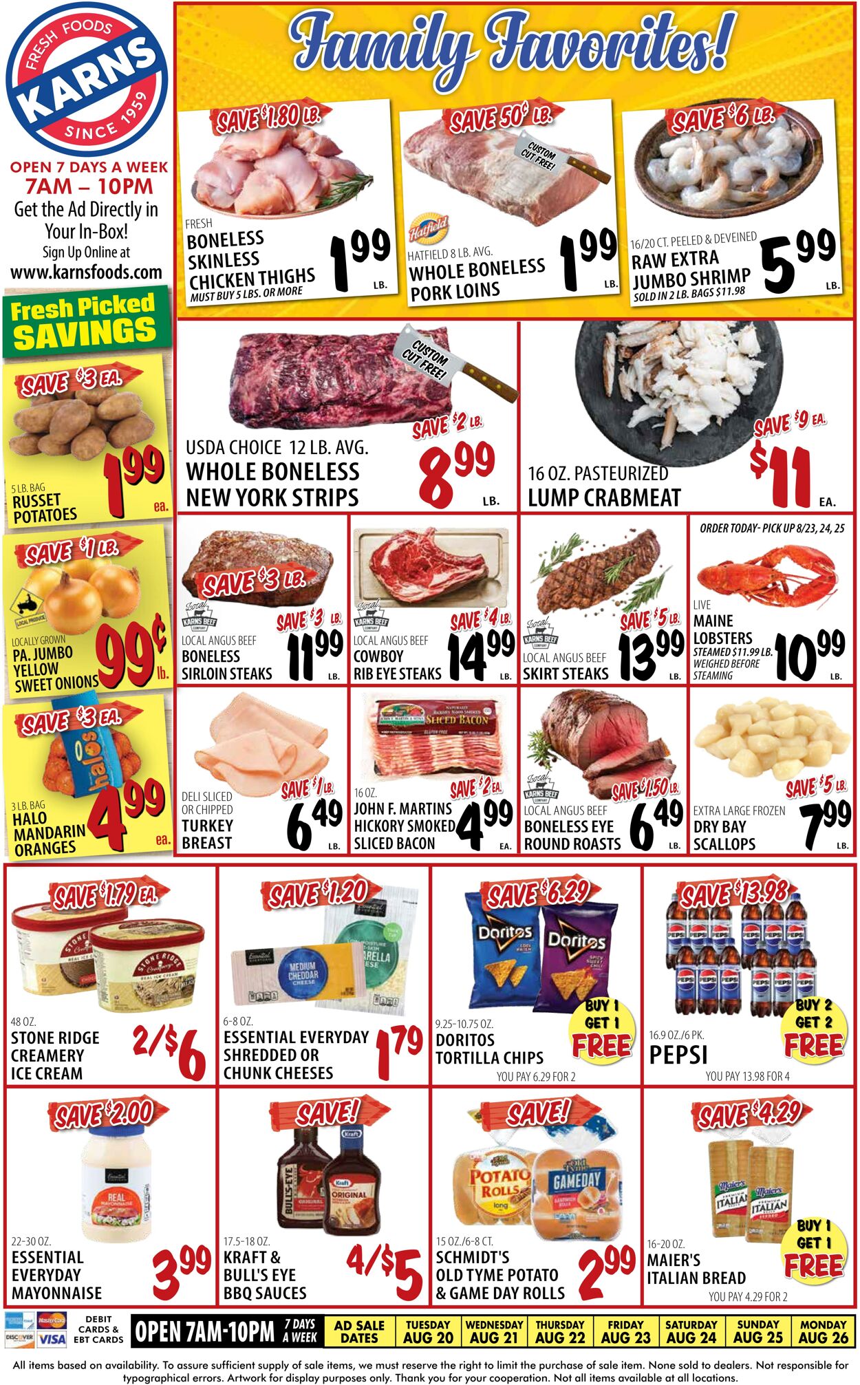 Weekly ad Karns Quality Foods 08/20/2024 - 08/26/2024