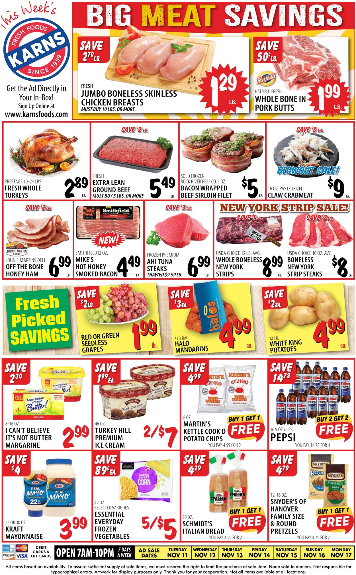 Weekly ad Karns Quality Foods 11/11/2025 - 11/17/2025