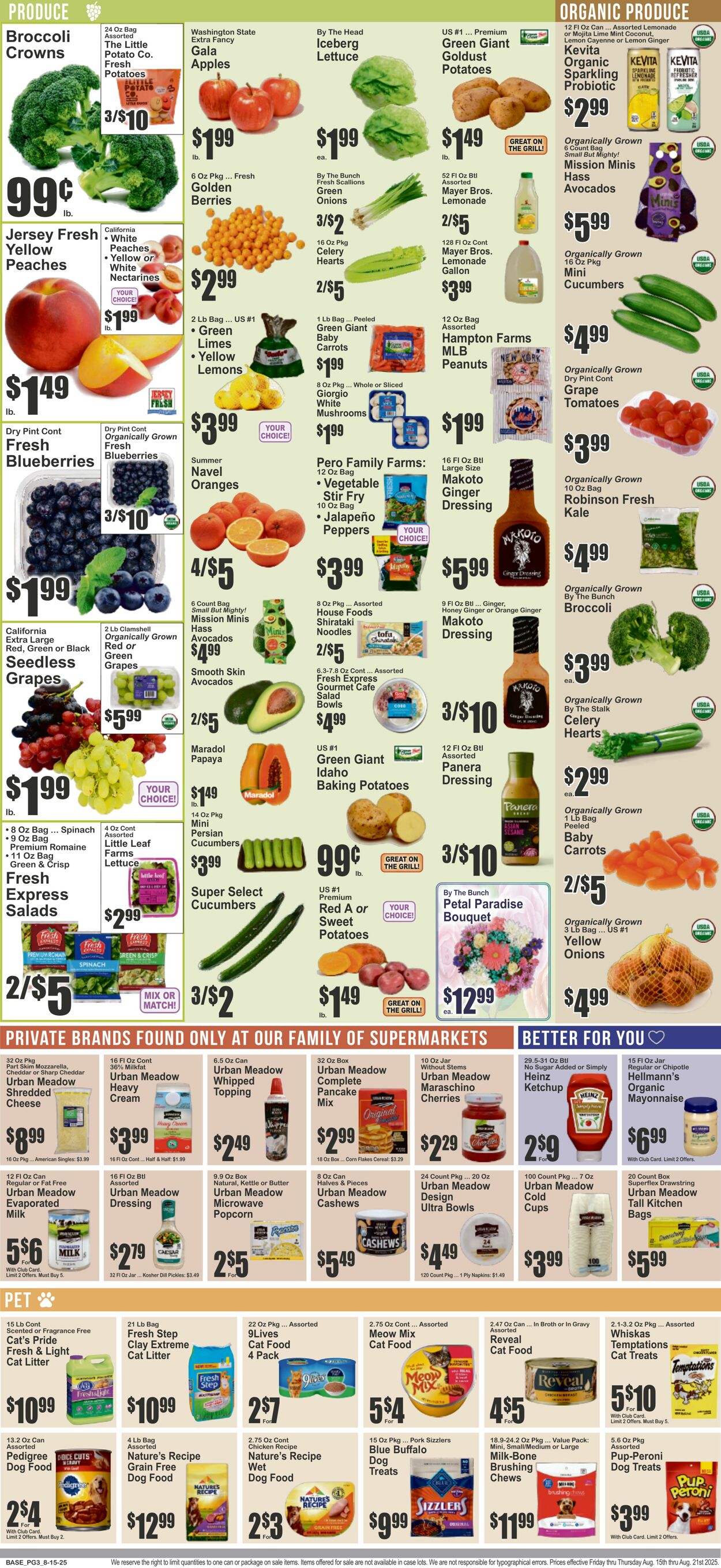 Weekly ad Key Food 08/15/2025 - 08/21/2025