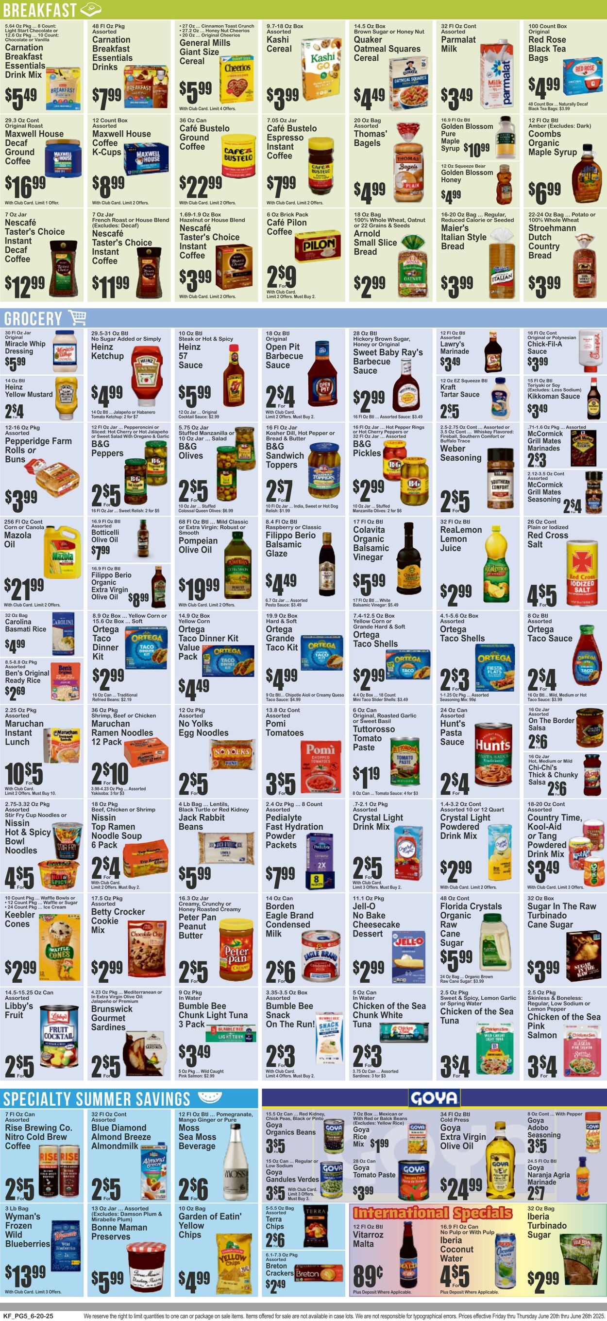 Weekly ad Key Food 06/20/2025 - 06/26/2025