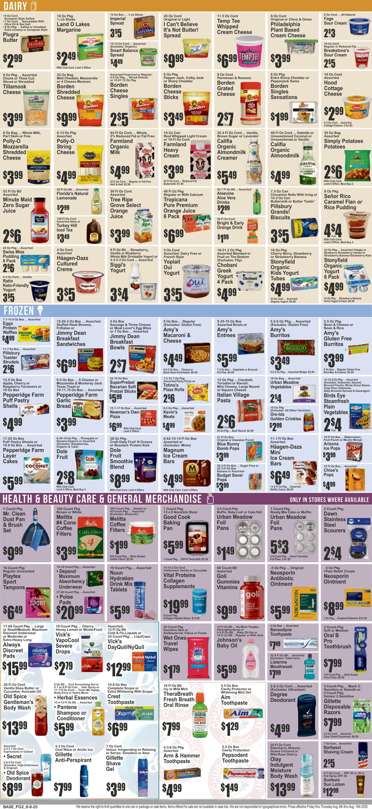 Weekly ad Key Food 08/08/2025 - 08/14/2025