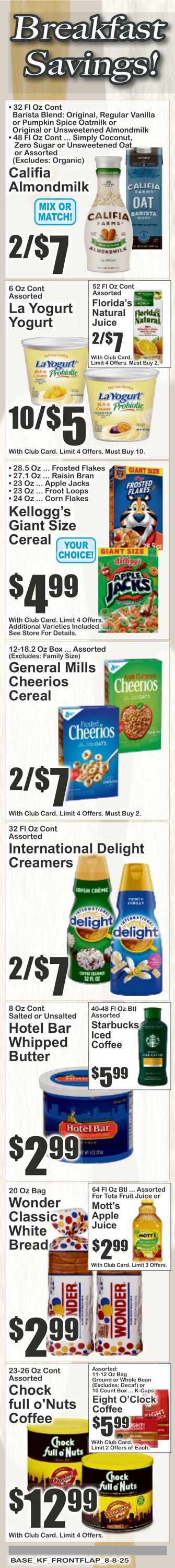 Weekly ad Key Food 08/08/2025 - 08/14/2025