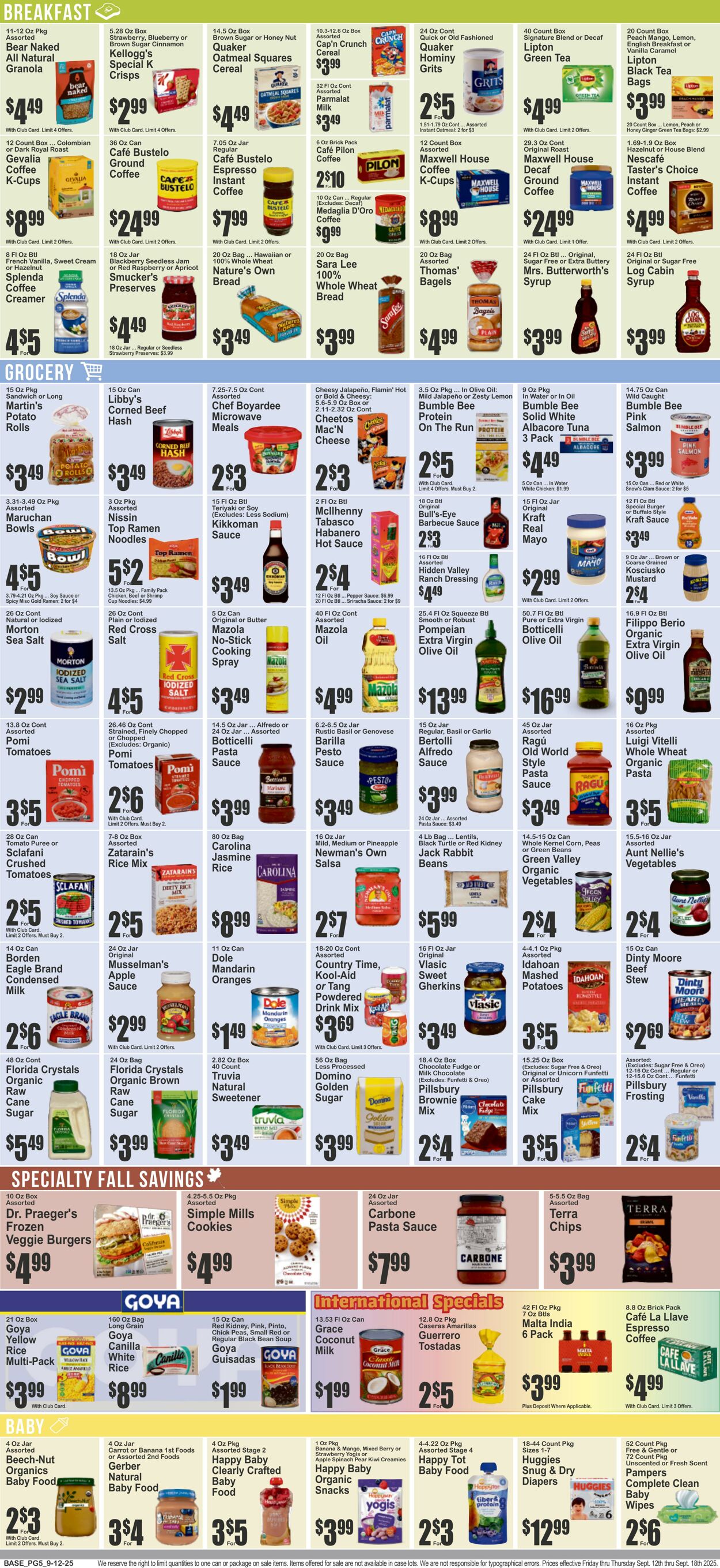 Weekly ad Key Food 09/12/2025 - 09/18/2025