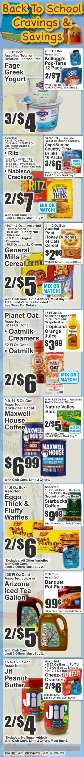 Weekly ad Key Food 08/29/2025 - 09/04/2025