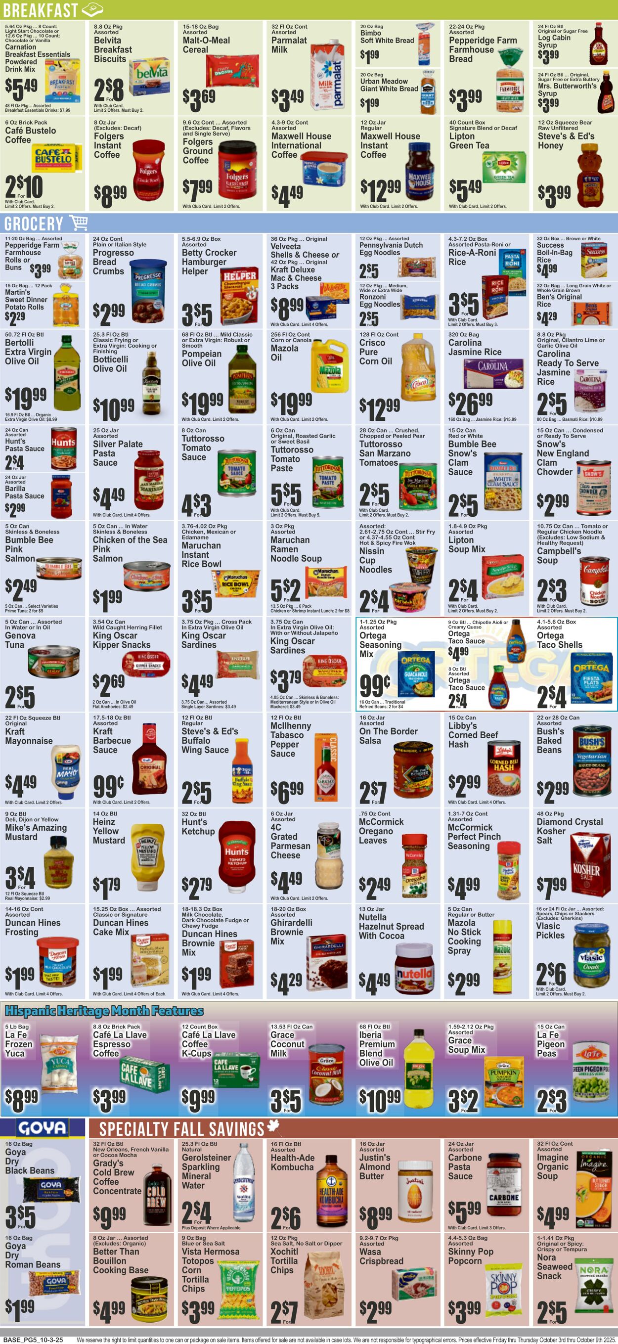 Weekly ad Key Food 10/03/2025 - 10/09/2025