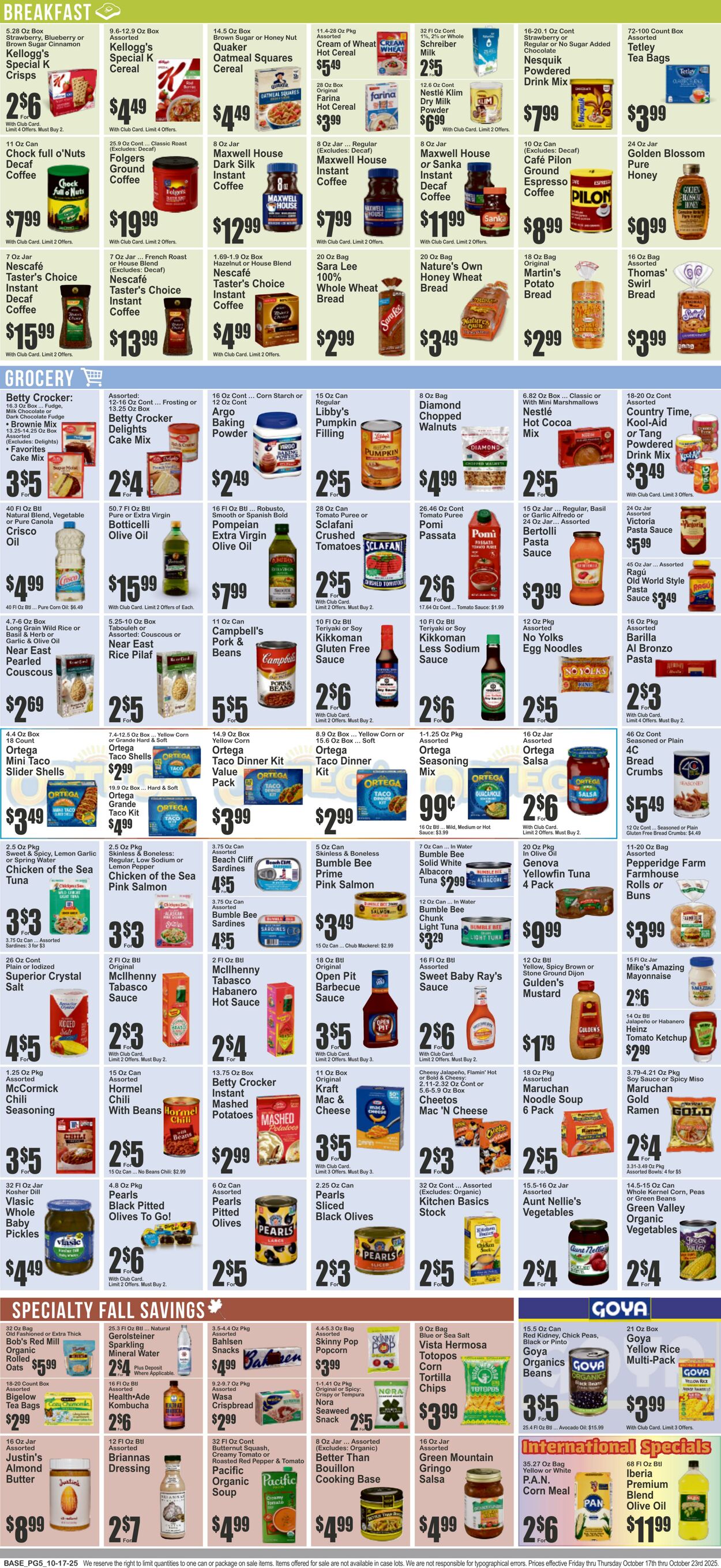 Weekly ad Key Food 10/17/2025 - 10/23/2025