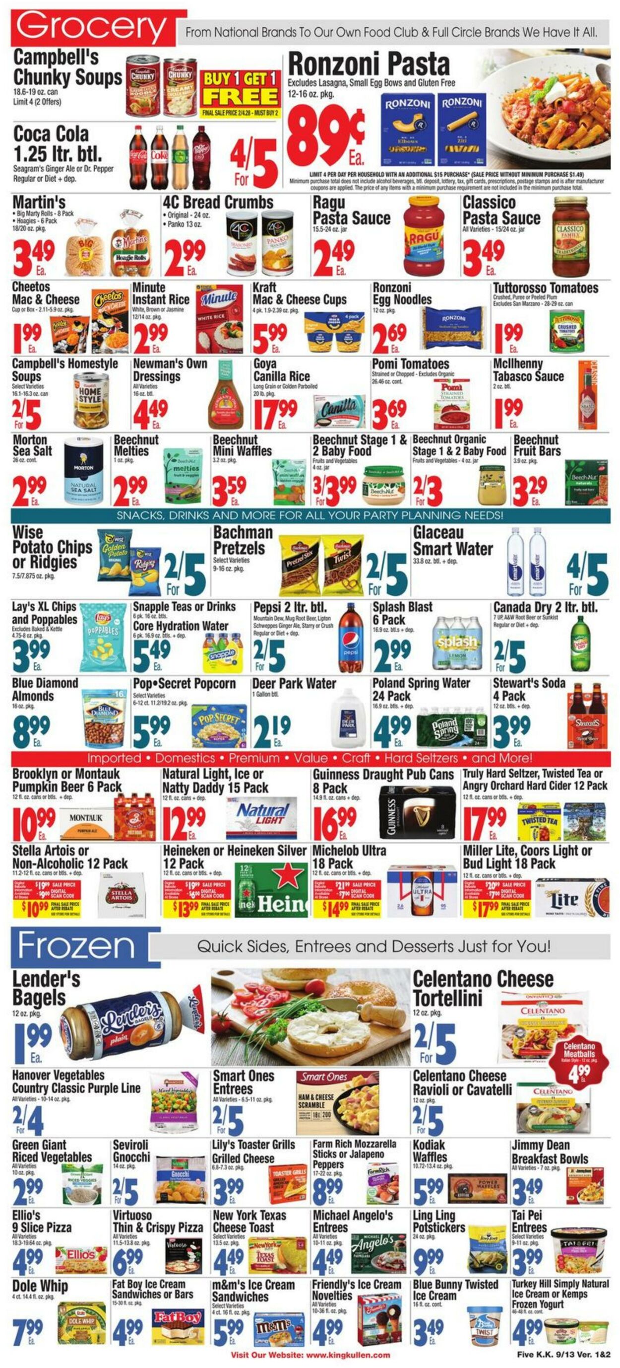 Weekly ad King Kullen 09/13/2024 - 09/19/2024