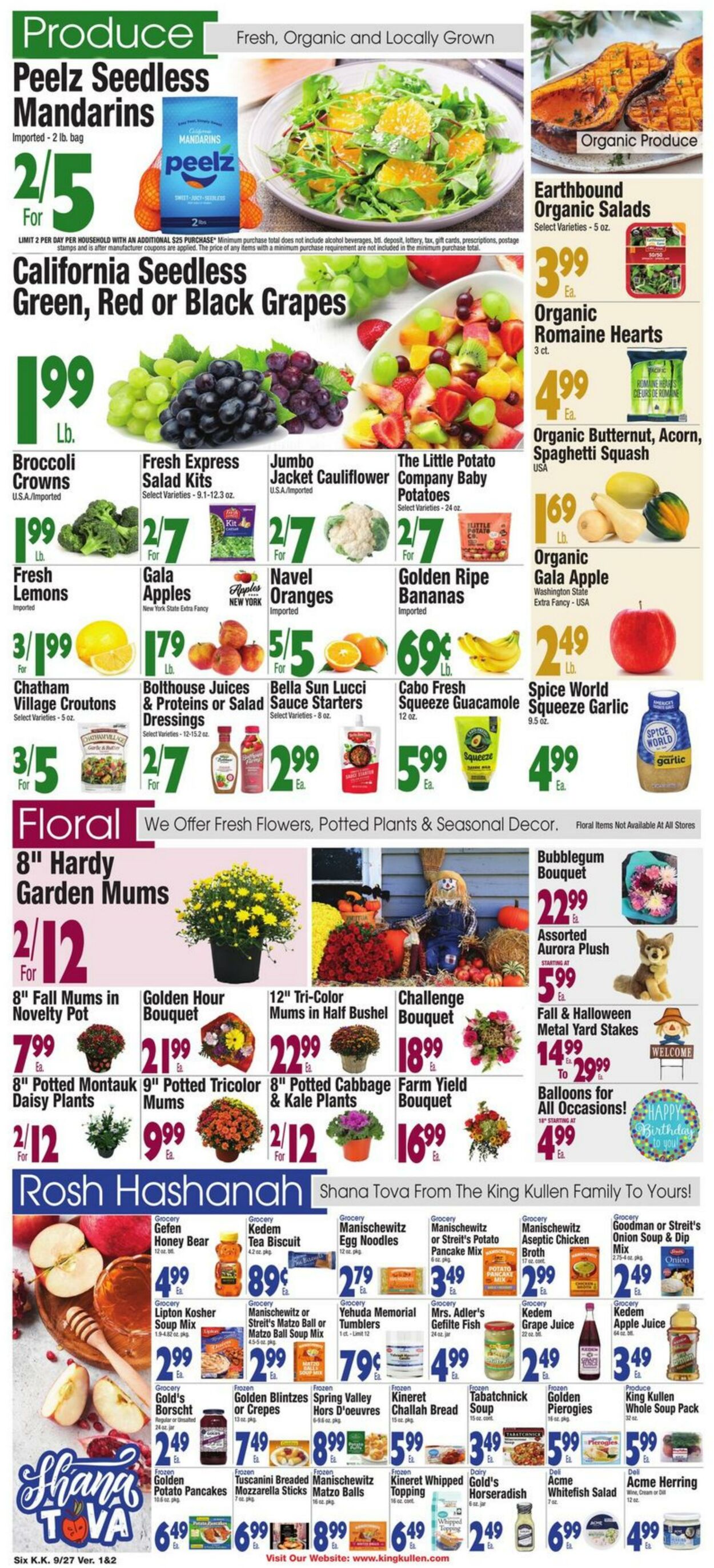 Weekly ad King Kullen 09/27/2024 - 10/03/2024