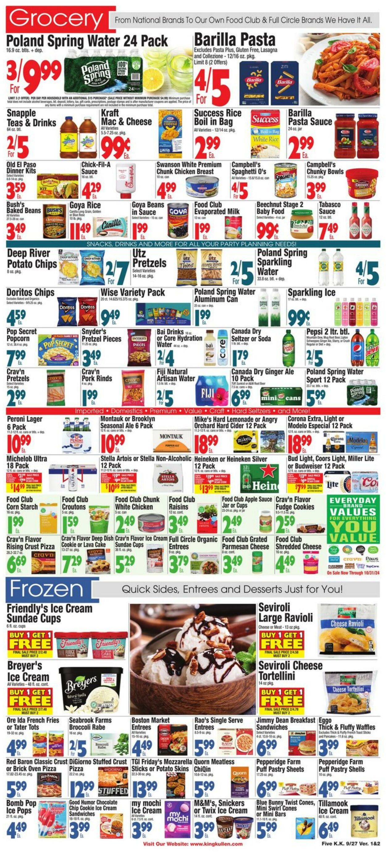 Weekly ad King Kullen 09/27/2024 - 10/03/2024