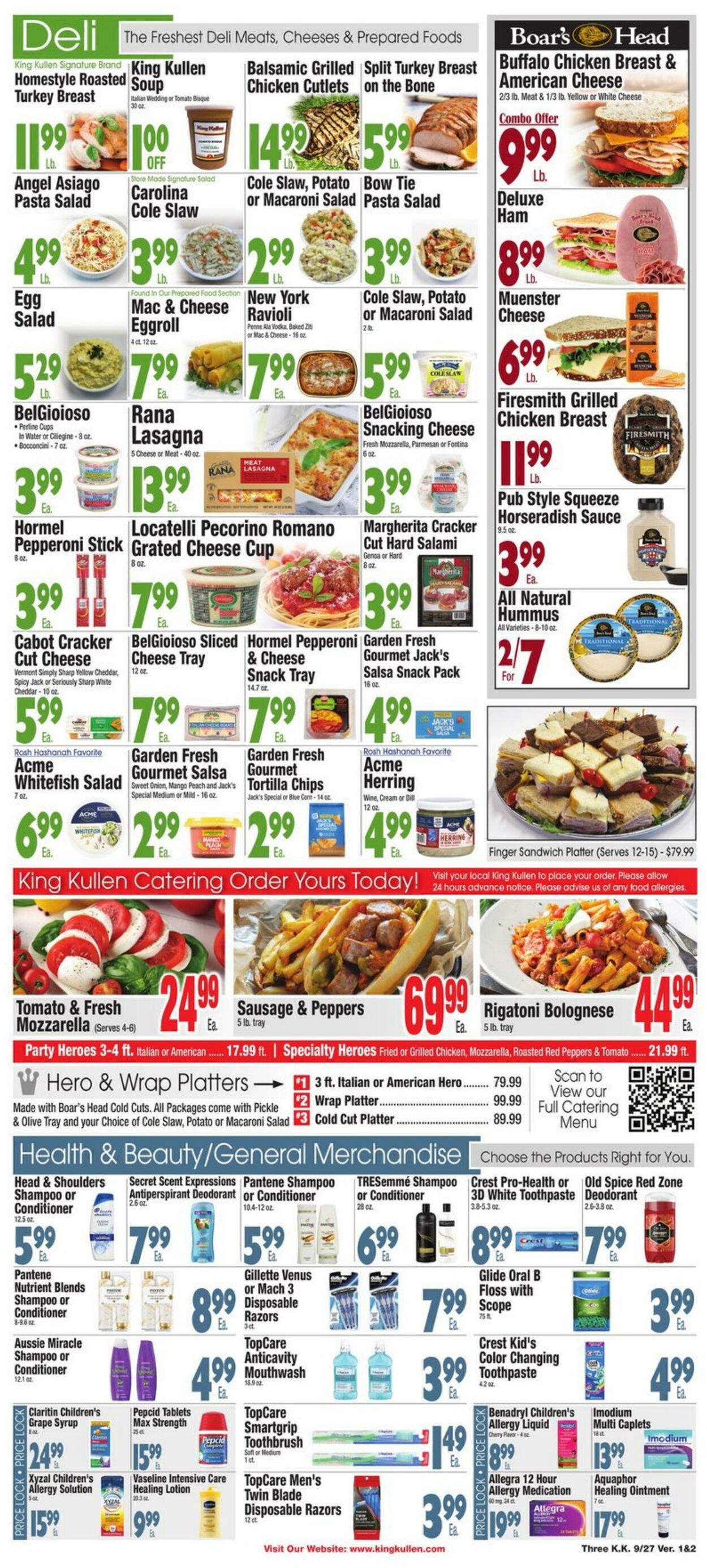 Weekly ad King Kullen 09/27/2024 - 10/03/2024