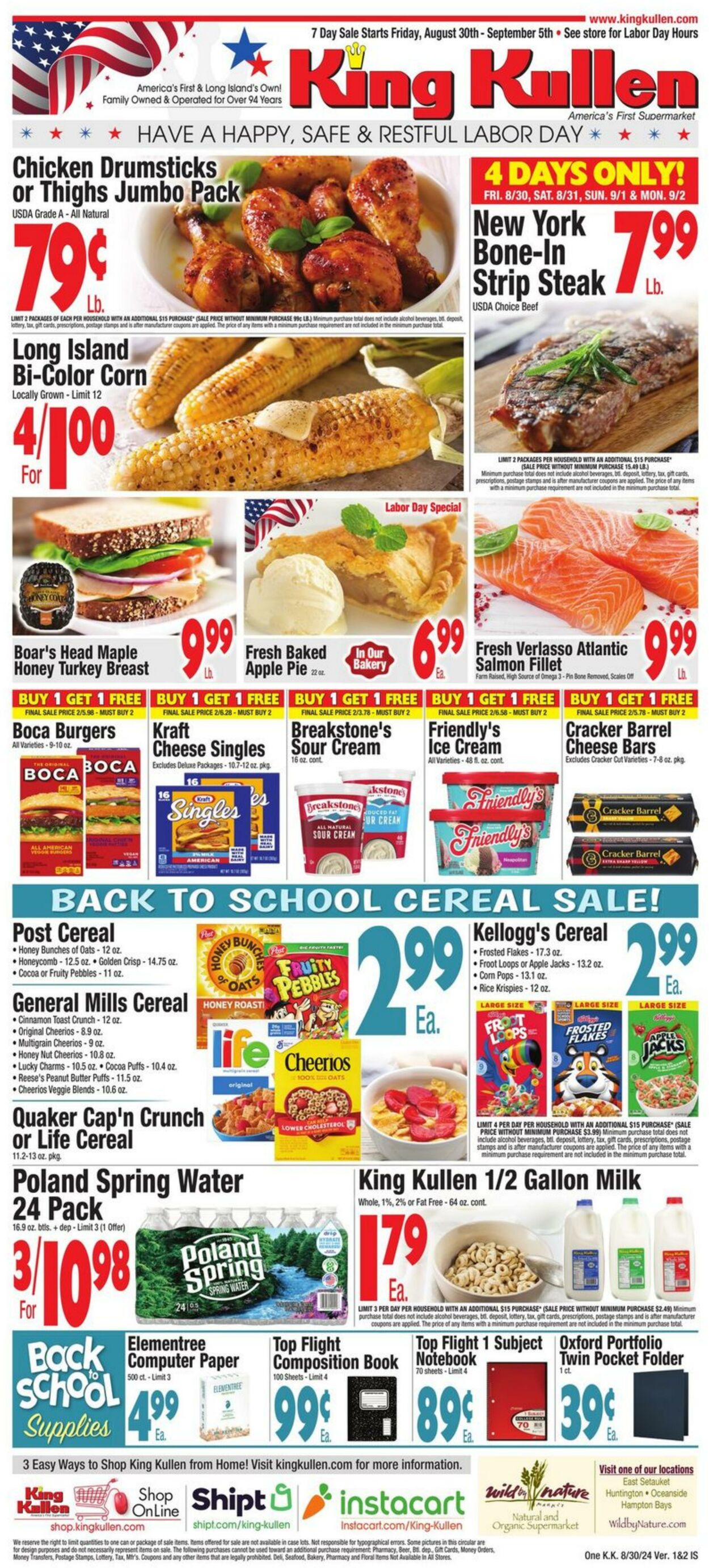 Weekly ad King Kullen 08/30/2024 - 09/05/2024