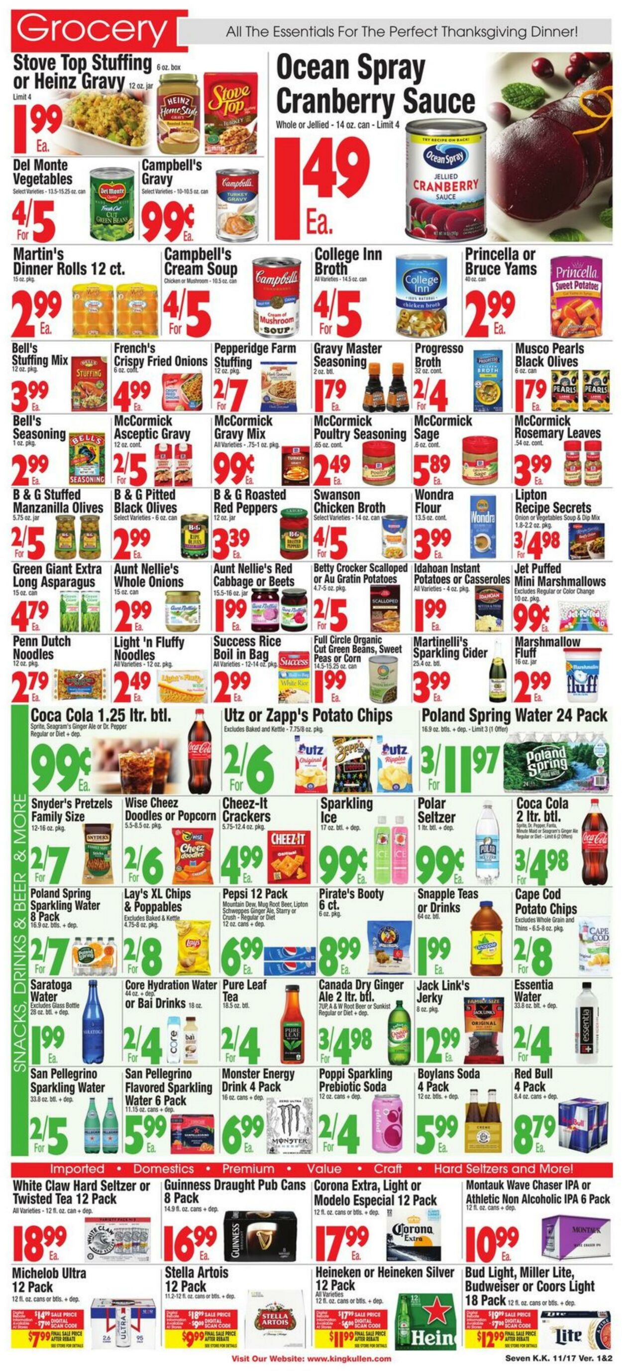 Weekly ad King Kullen 11/17/2023 - 11/23/2023