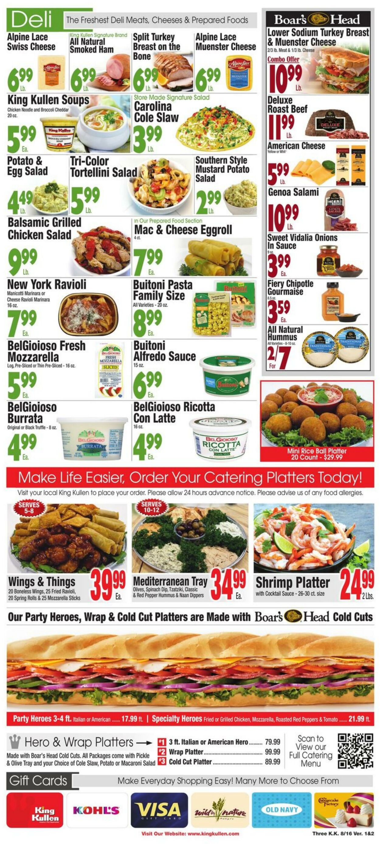 Weekly ad King Kullen 08/16/2024 - 08/22/2024