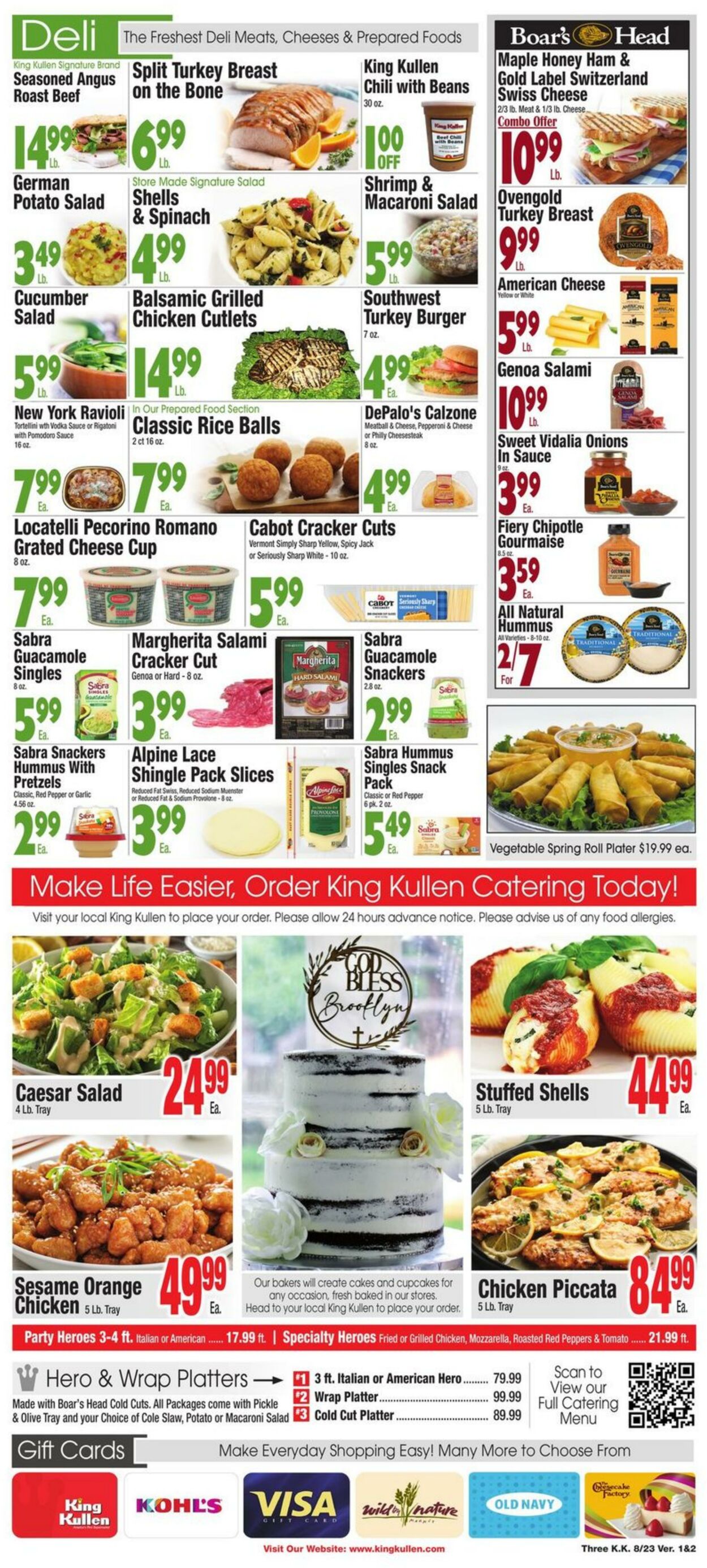 Weekly ad King Kullen 08/23/2024 - 08/29/2024