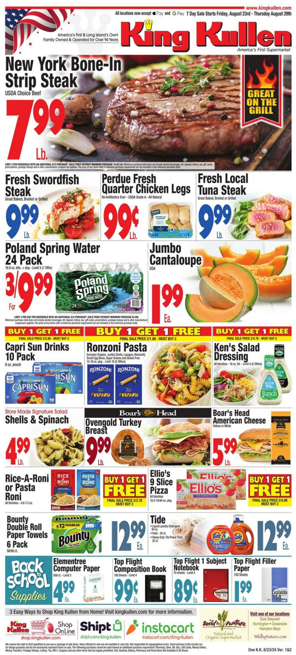 Weekly ad King Kullen 08/23/2024 - 08/29/2024