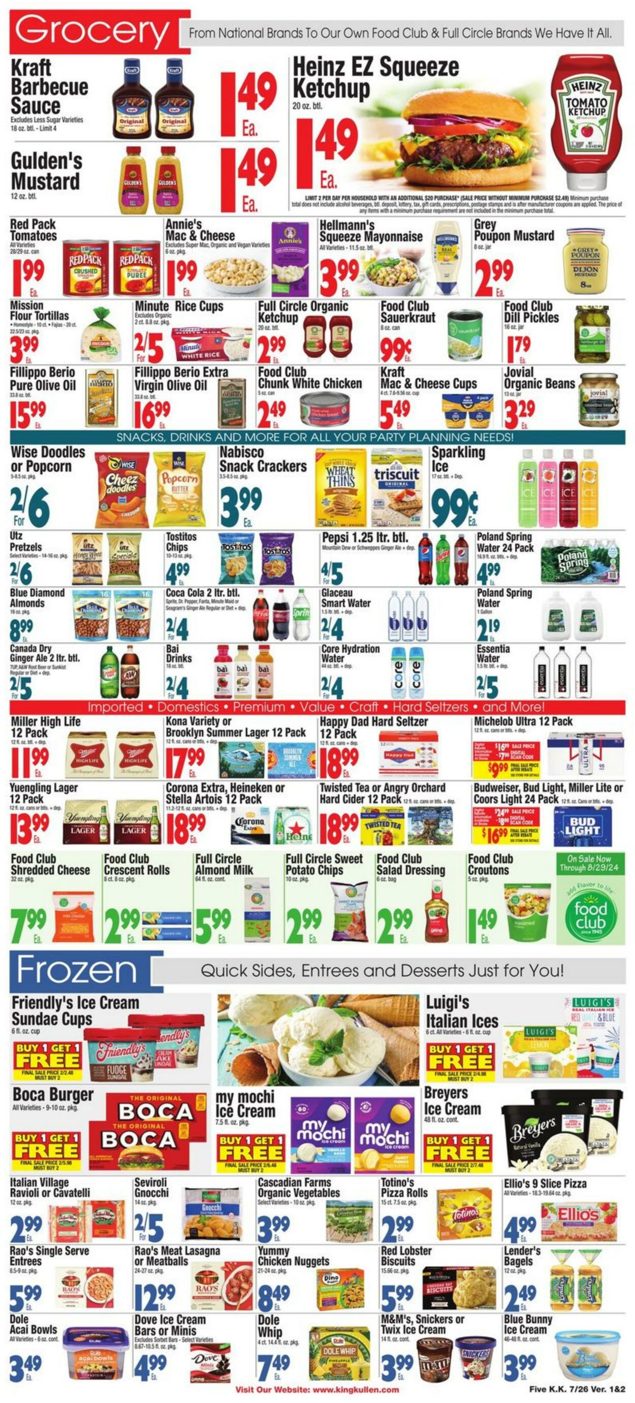 Weekly ad King Kullen 07/26/2024 - 08/01/2024