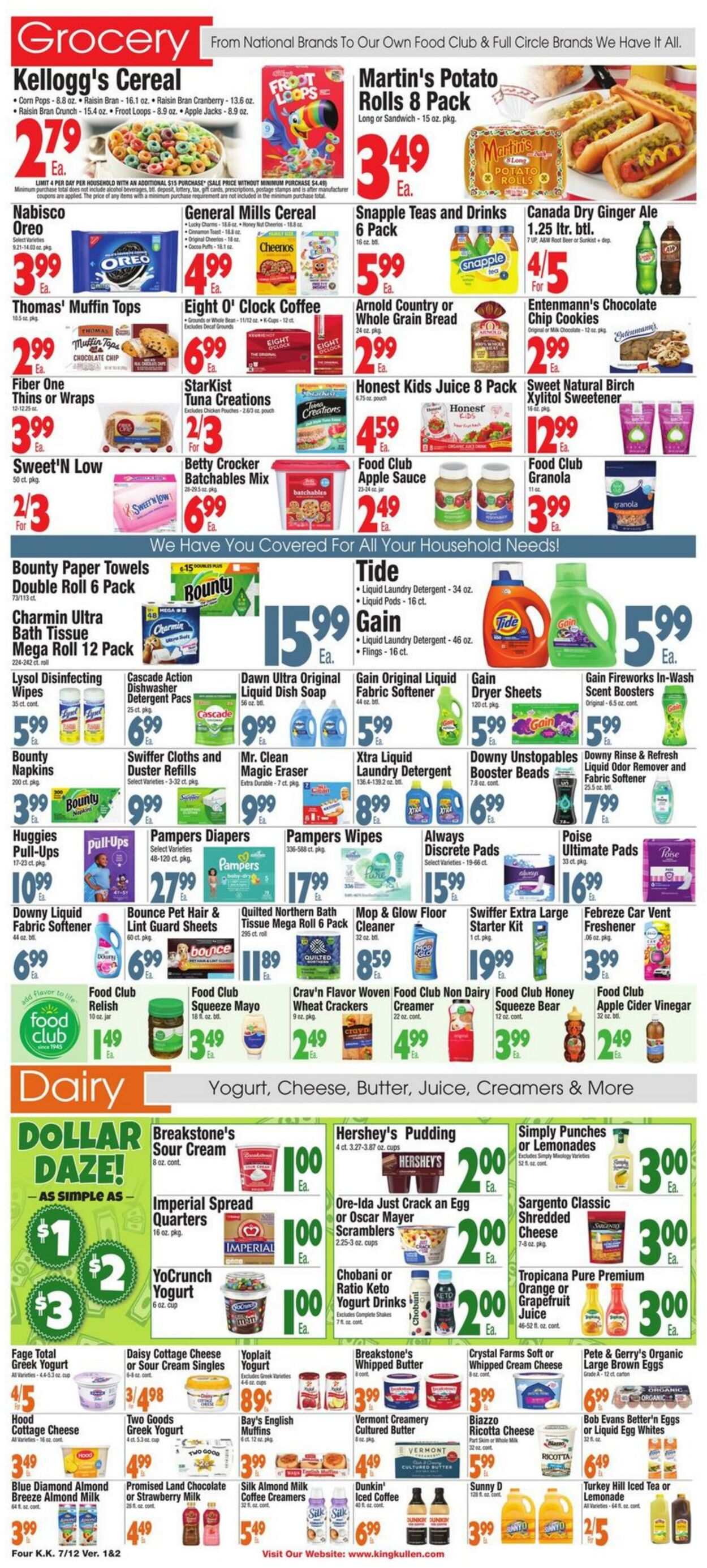 Weekly ad King Kullen 07/12/2024 - 07/18/2024