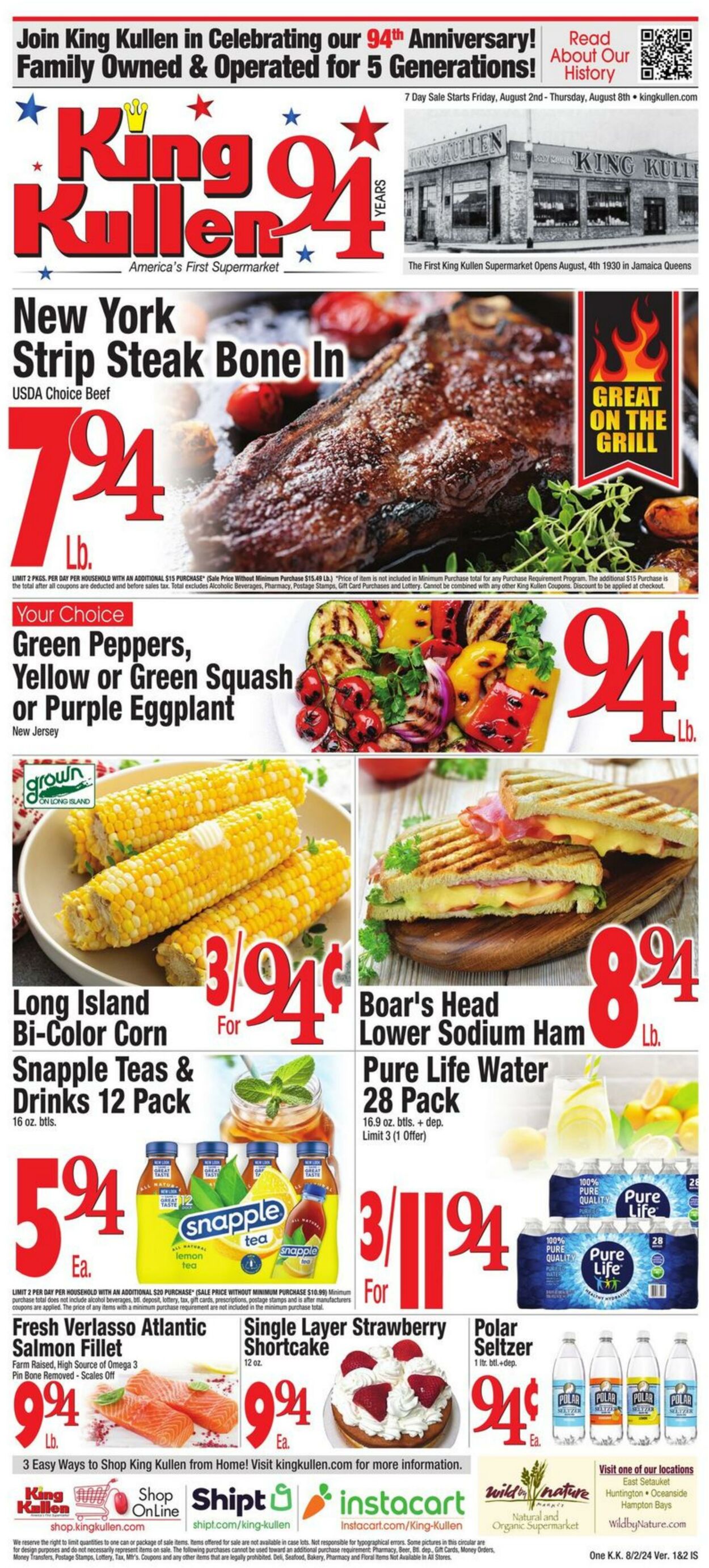 Weekly ad King Kullen 08/02/2024 - 08/08/2024