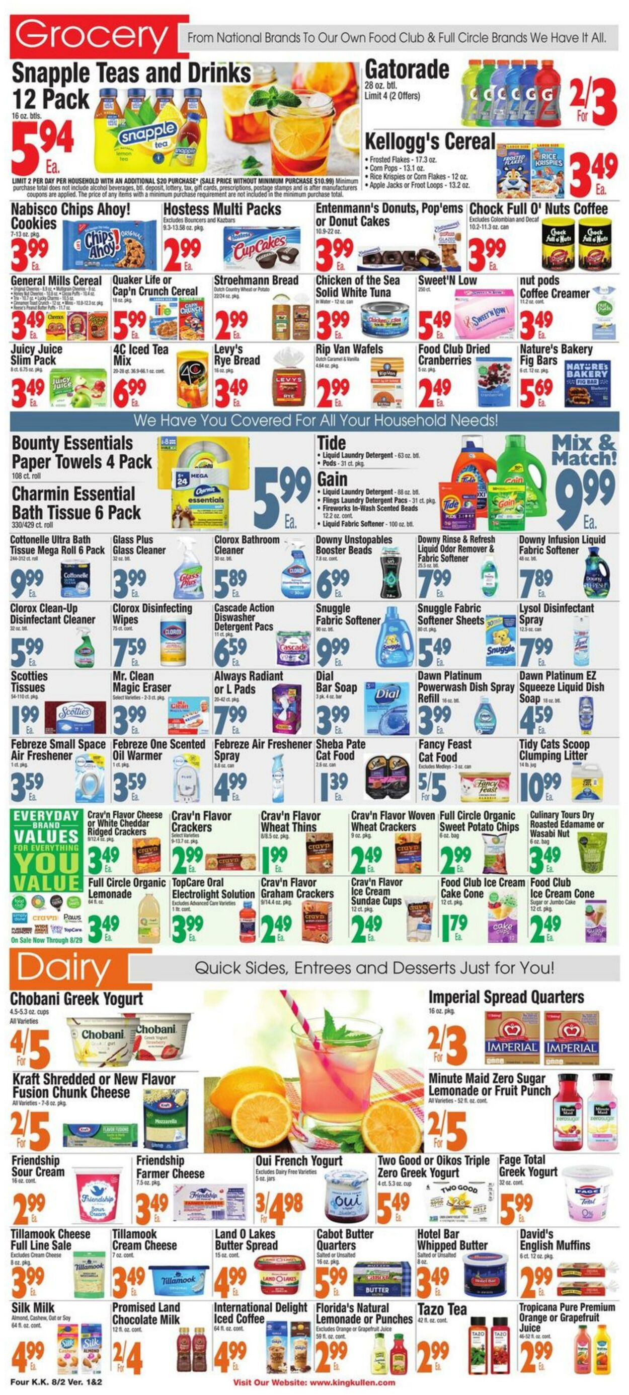 Weekly ad King Kullen 08/02/2024 - 08/08/2024