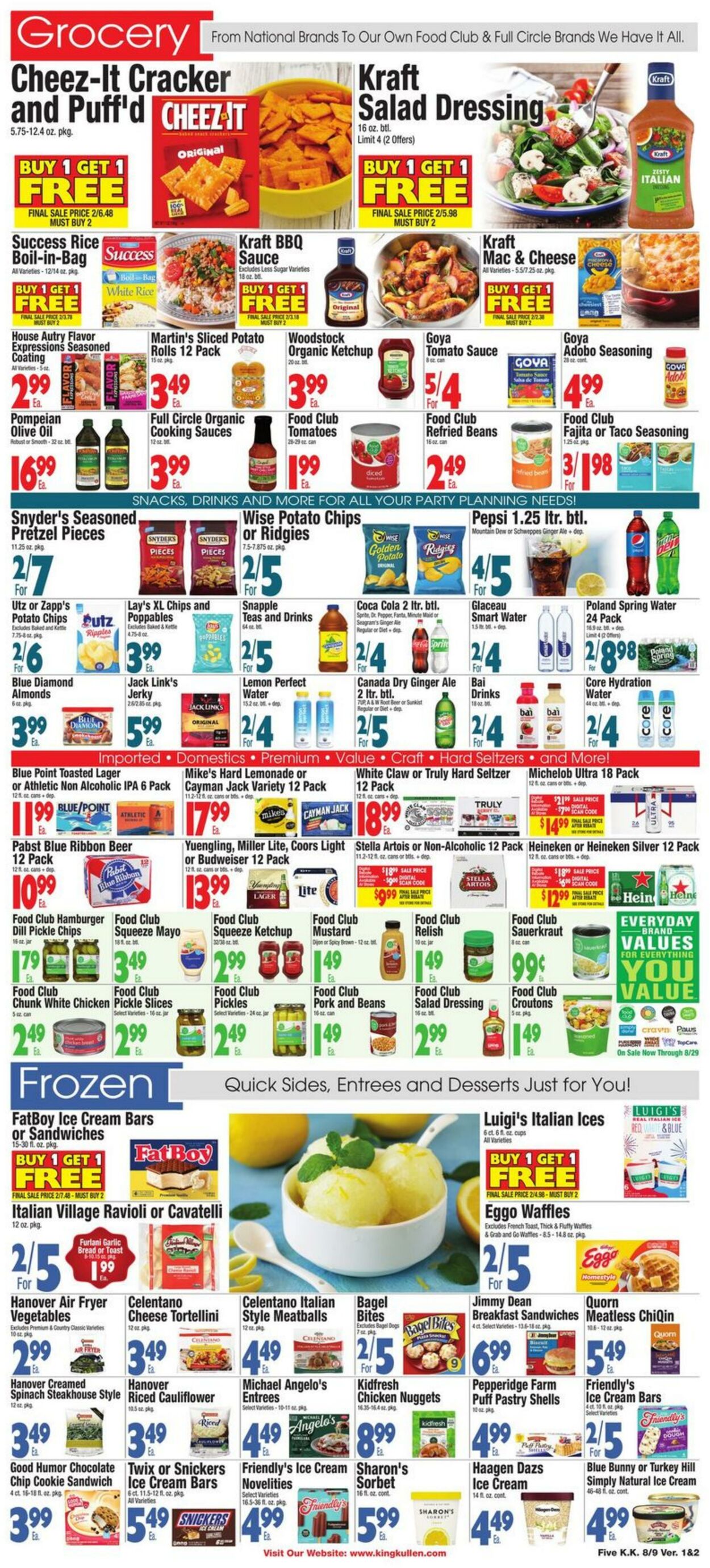 Weekly ad King Kullen 08/09/2024 - 08/15/2024