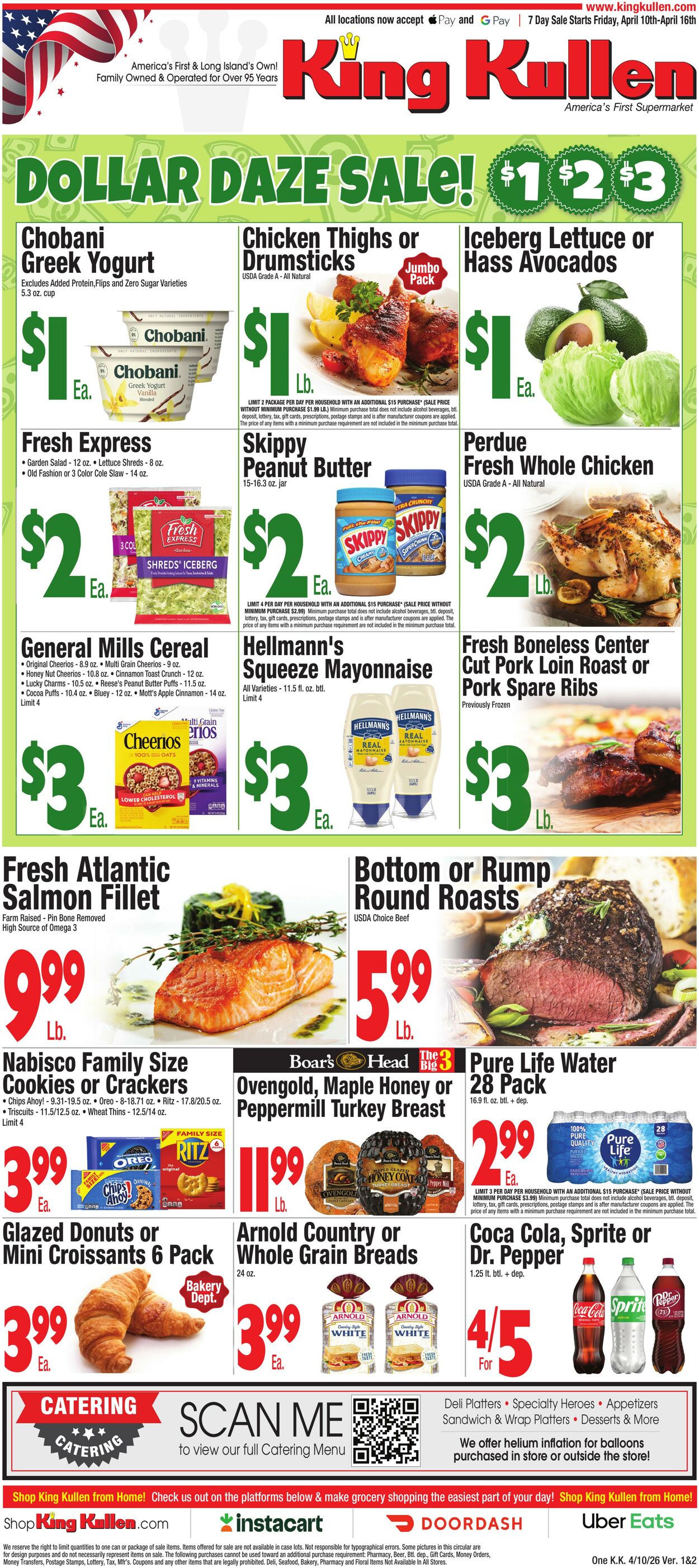 Weekly ad King Kullen 04/09/2026 - 04/16/2026