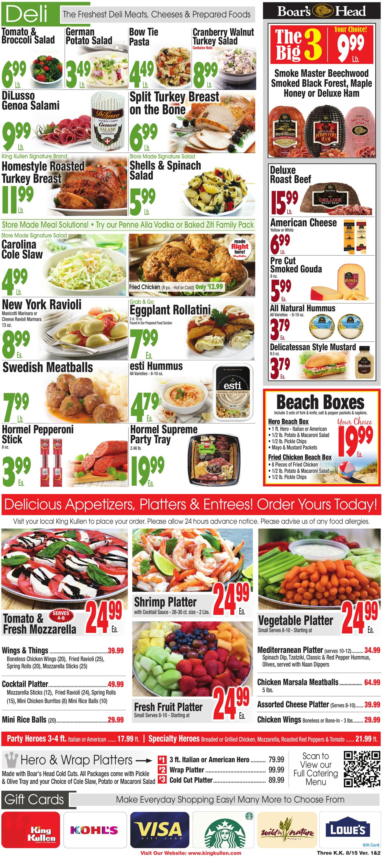 Weekly ad King Kullen 08/14/2025 - 08/21/2025