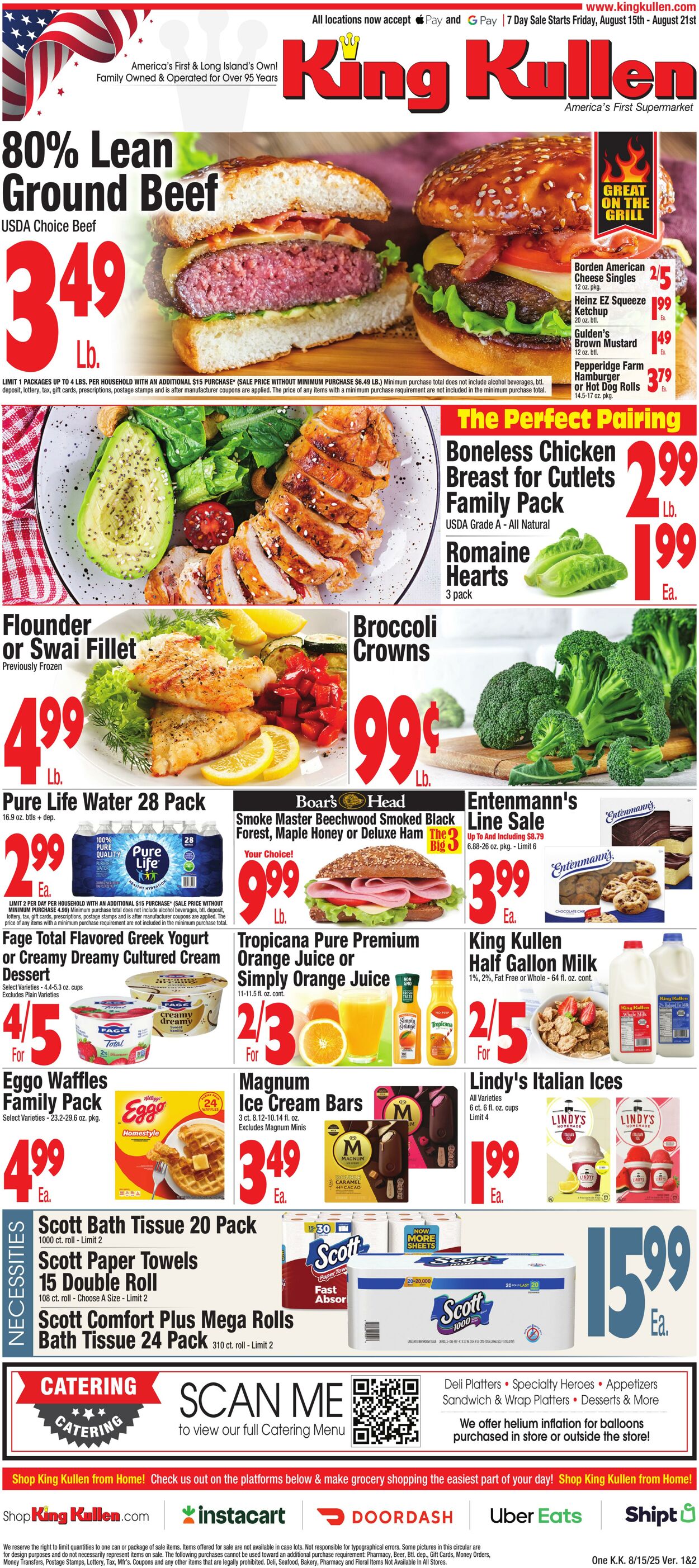 Weekly ad King Kullen 08/14/2025 - 08/21/2025