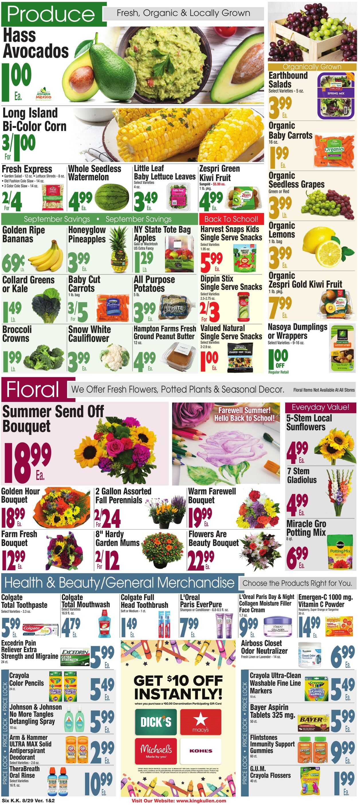 Weekly ad King Kullen 08/28/2025 - 09/04/2025