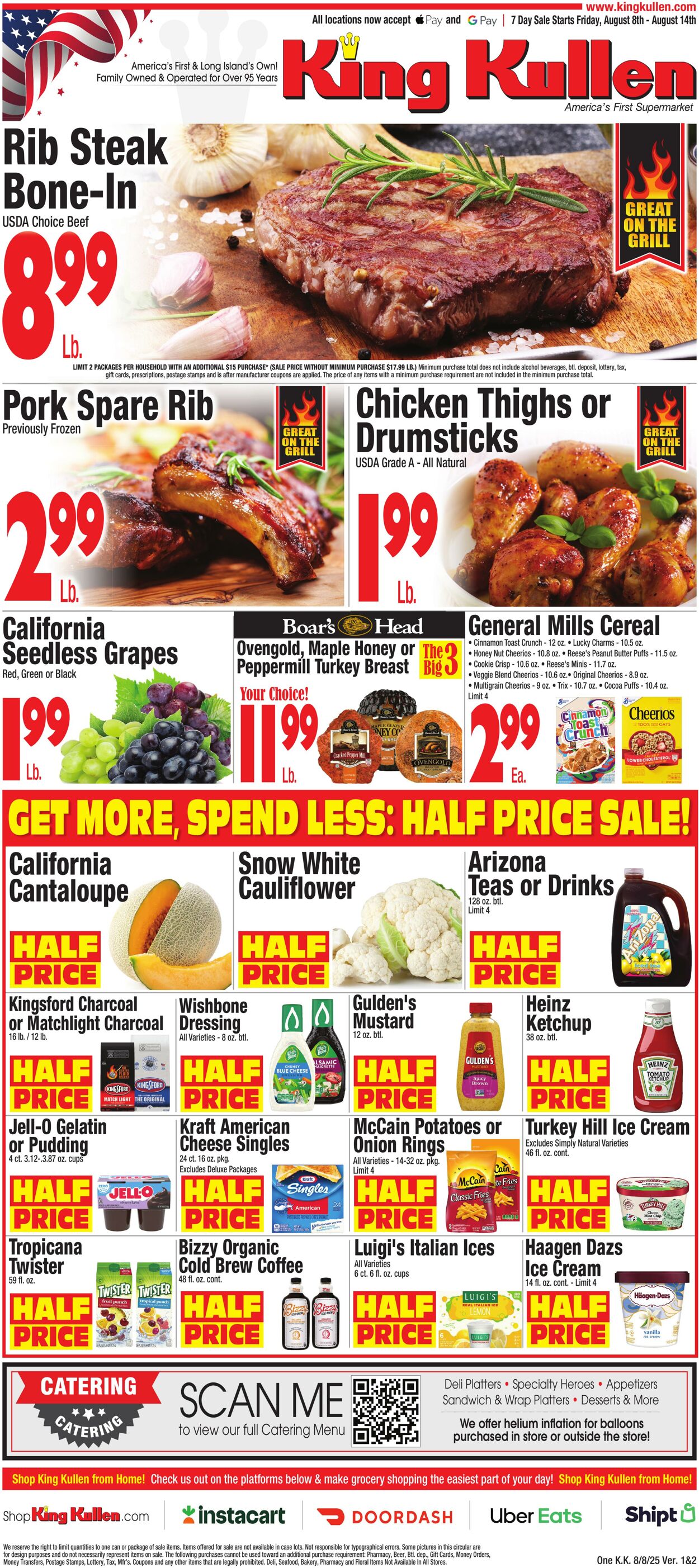 Weekly ad King Kullen 08/07/2025 - 08/14/2025