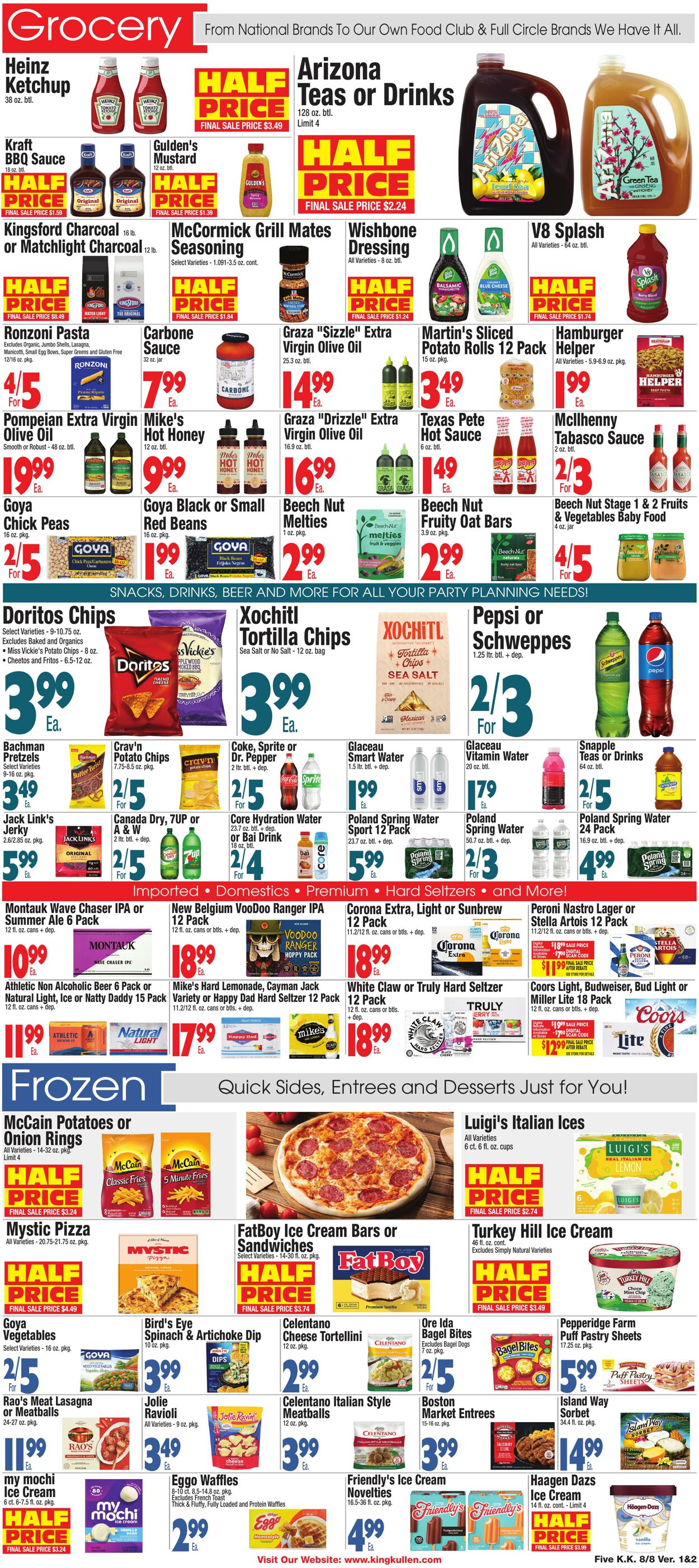 Weekly ad King Kullen 08/07/2025 - 08/14/2025