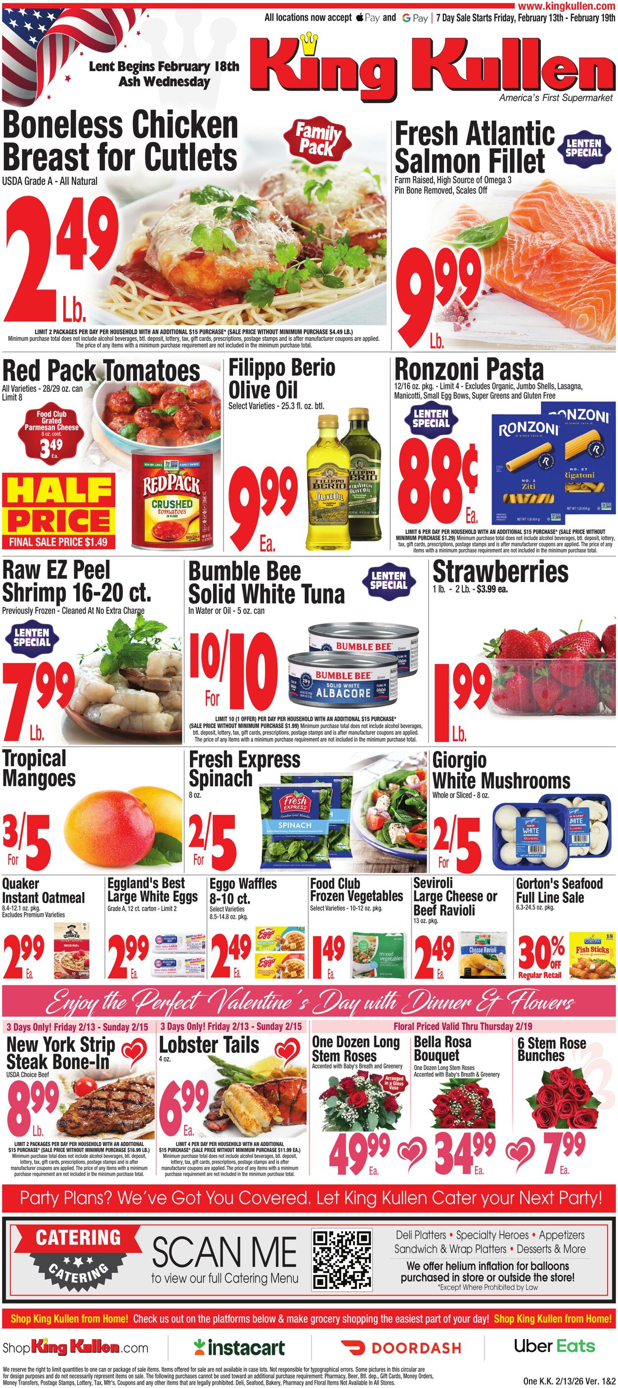 Weekly ad King Kullen 02/12/2026 - 02/19/2026