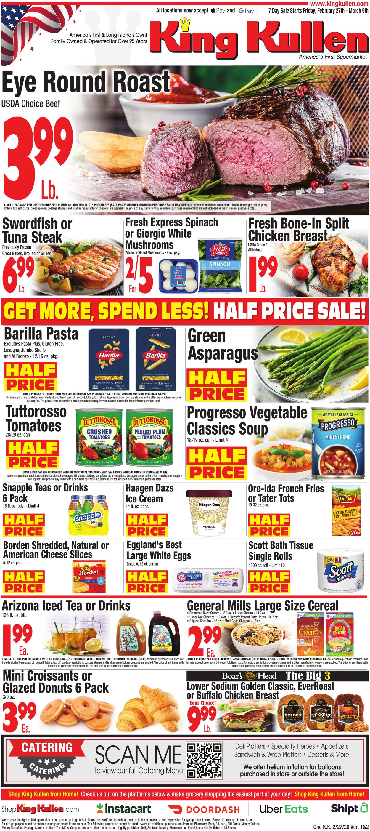 Weekly ad King Kullen 02/26/2026 - 03/05/2026