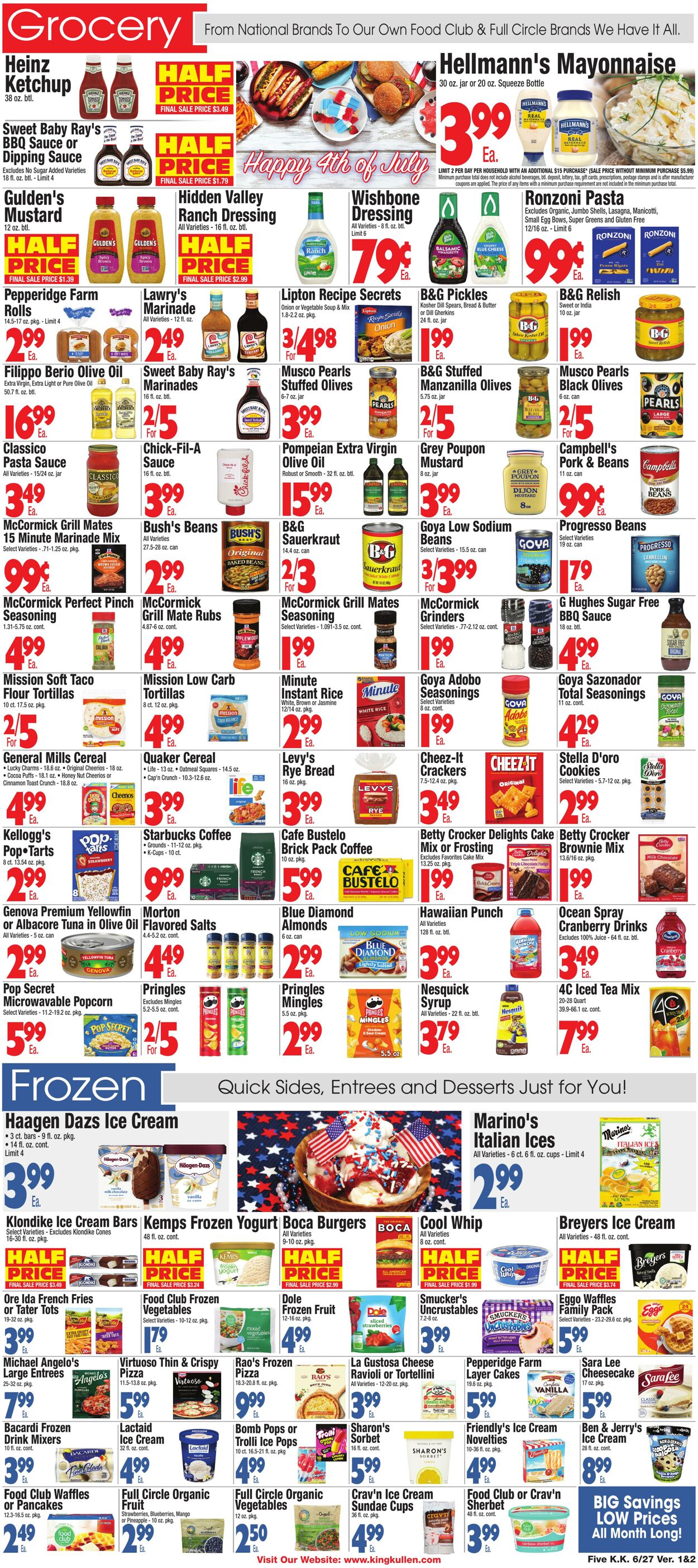Weekly ad King Kullen 06/26/2025 - 07/03/2025