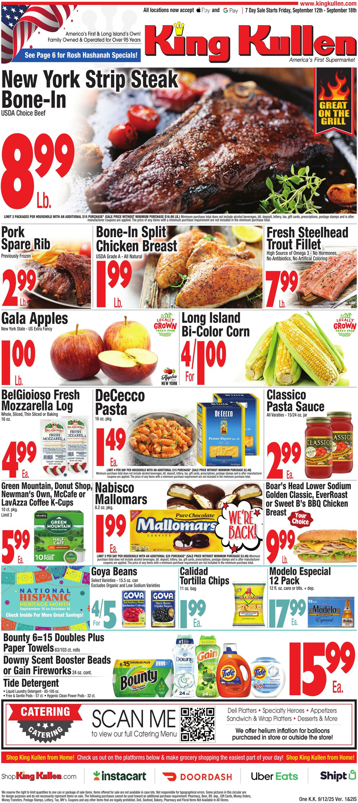Weekly ad King Kullen 09/11/2025 - 09/18/2025