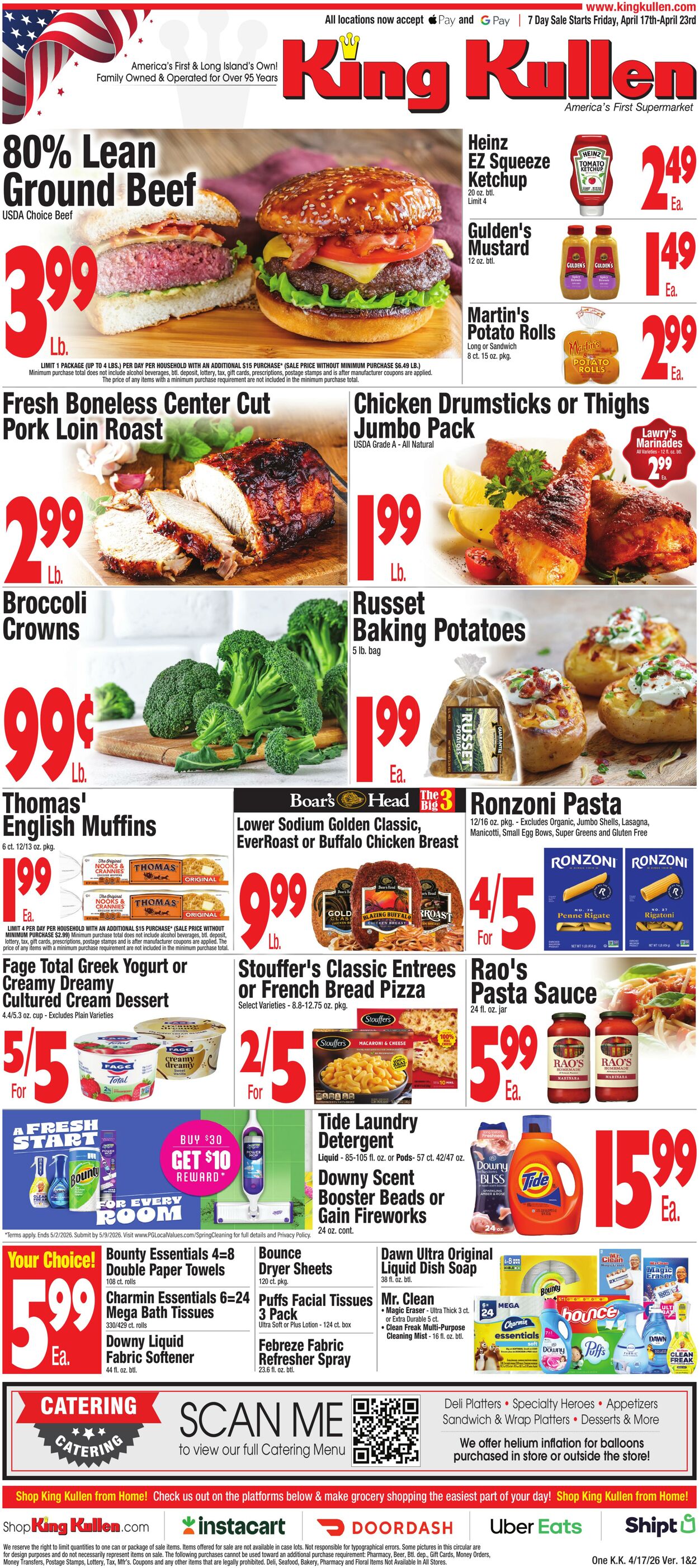 Weekly ad King Kullen 04/16/2026 - 04/23/2026
