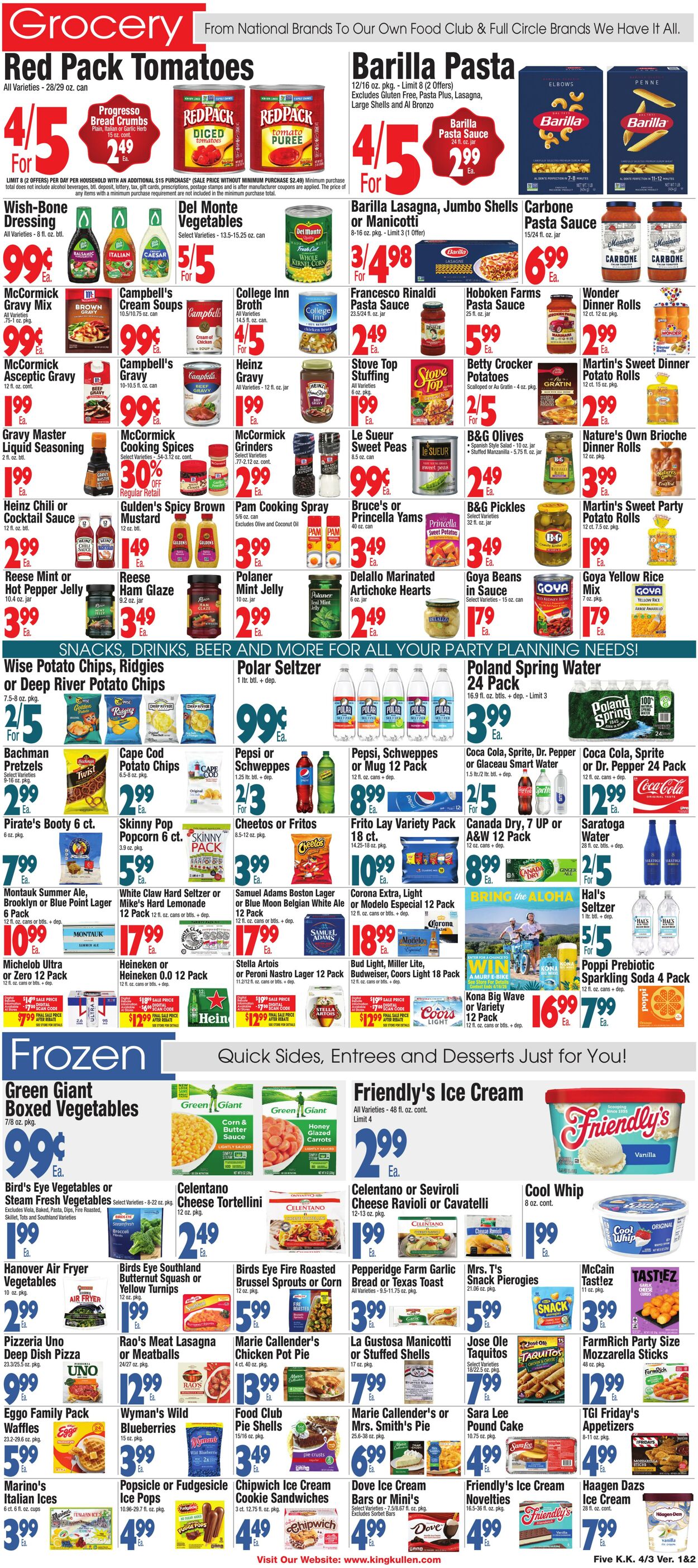 Weekly ad King Kullen 04/02/2026 - 04/09/2026