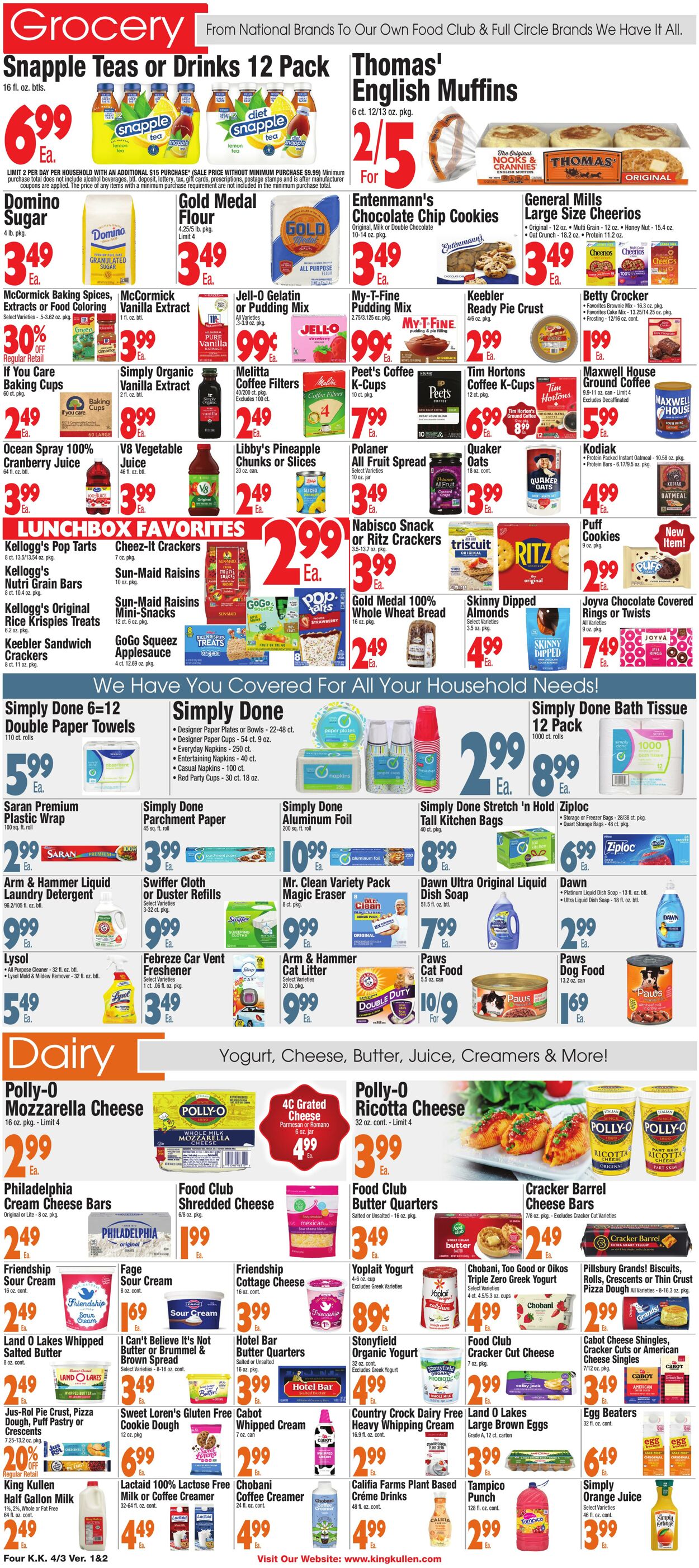 Weekly ad King Kullen 04/02/2026 - 04/09/2026