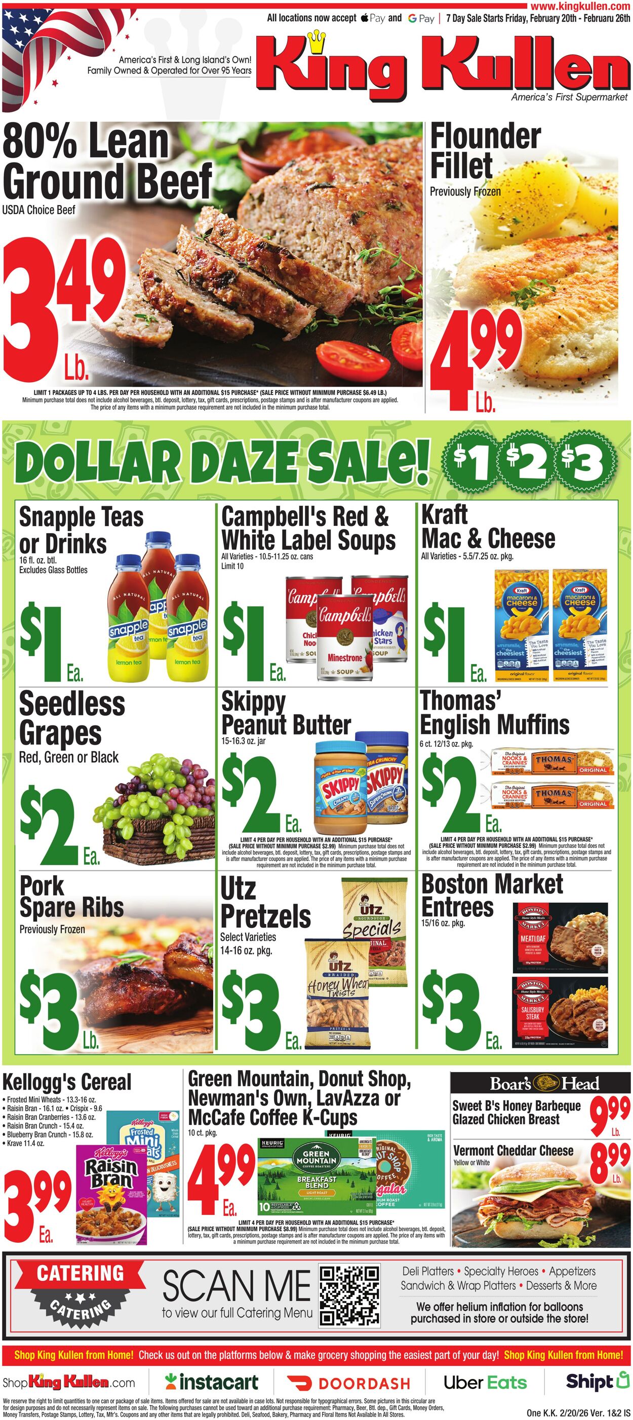 Weekly ad King Kullen 02/19/2026 - 02/26/2026