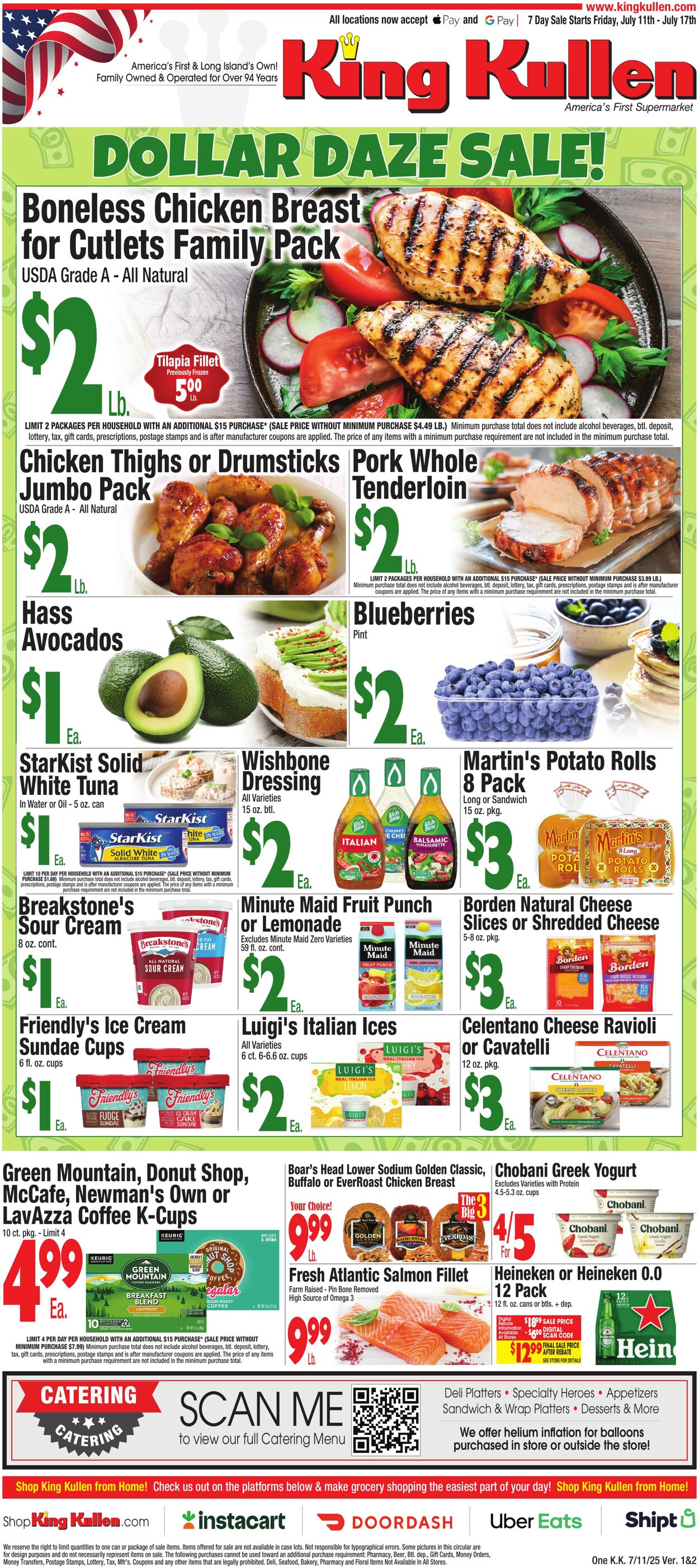 Weekly ad King Kullen 07/10/2025 - 07/17/2025