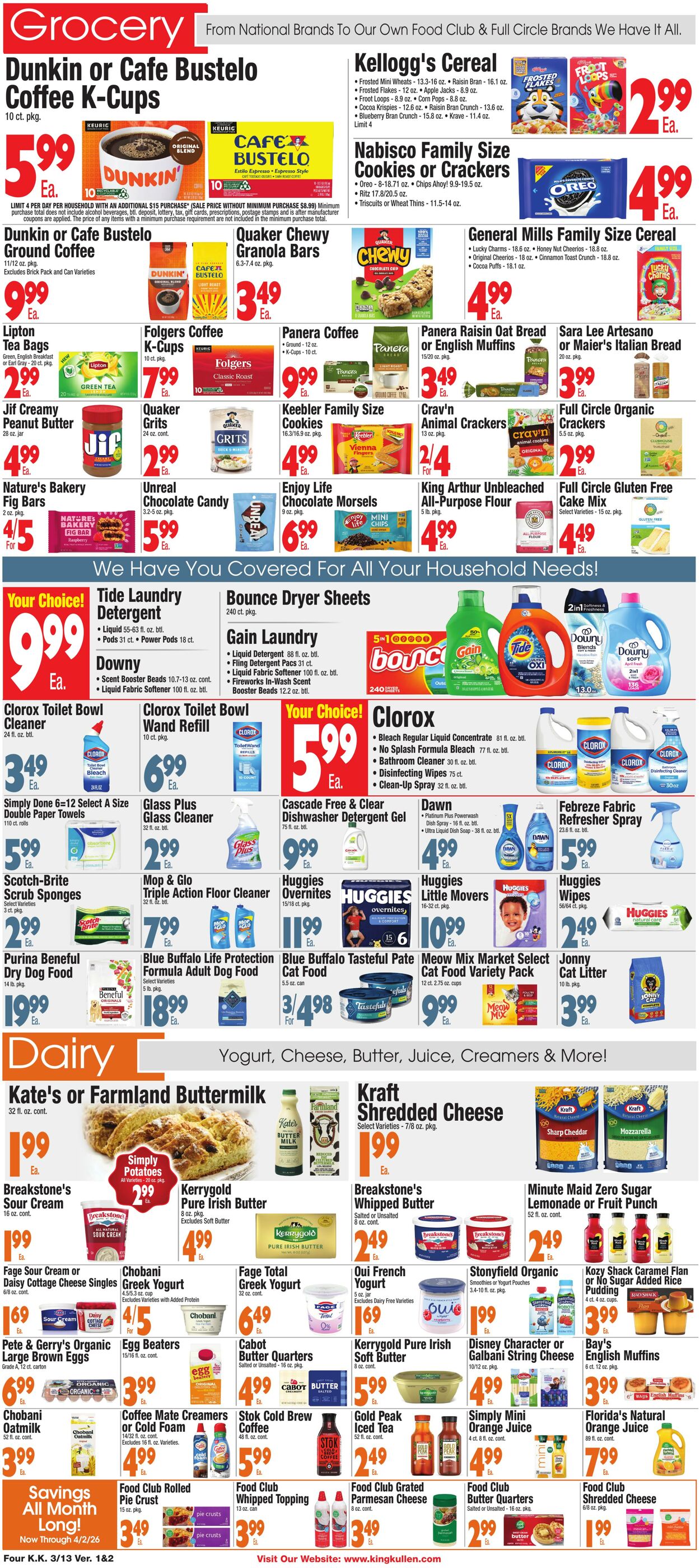 Weekly ad King Kullen 03/12/2026 - 03/19/2026