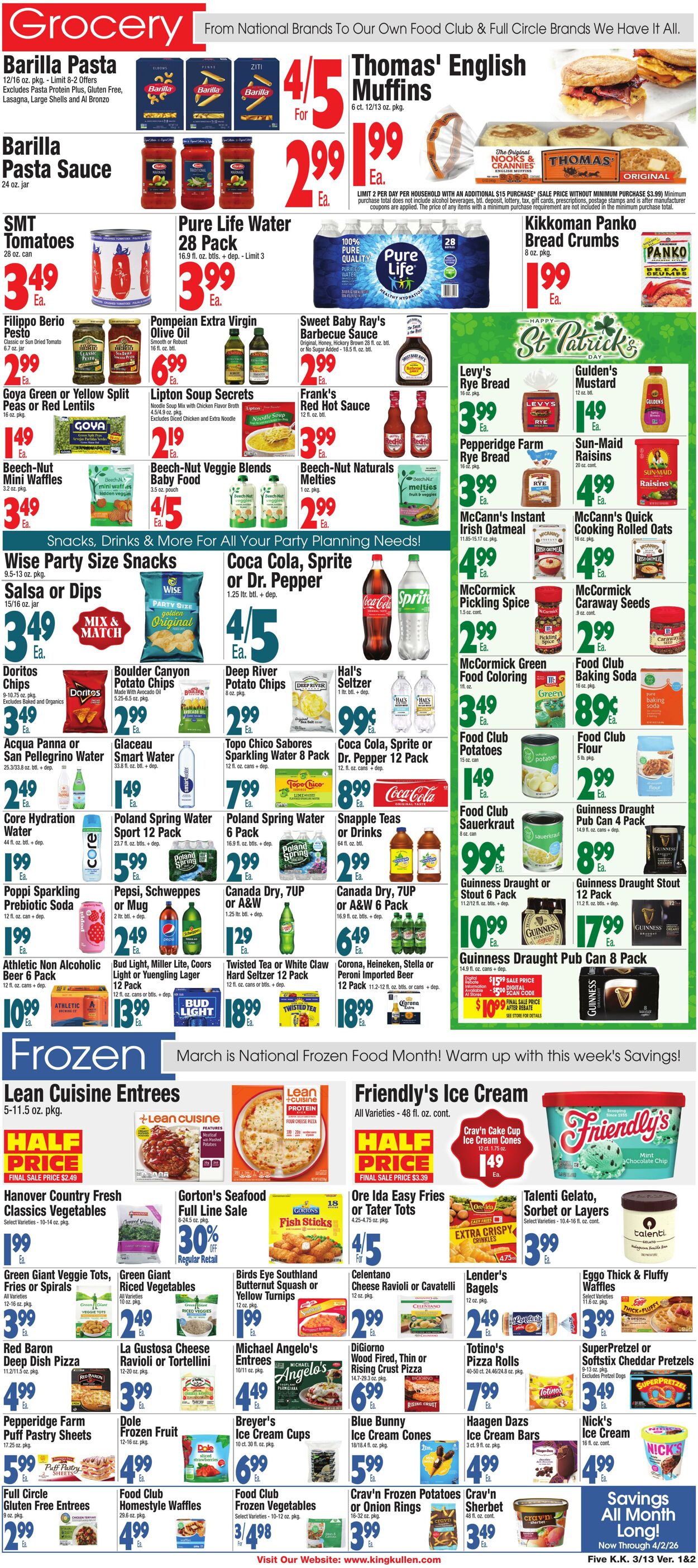 Weekly ad King Kullen 03/12/2026 - 03/19/2026