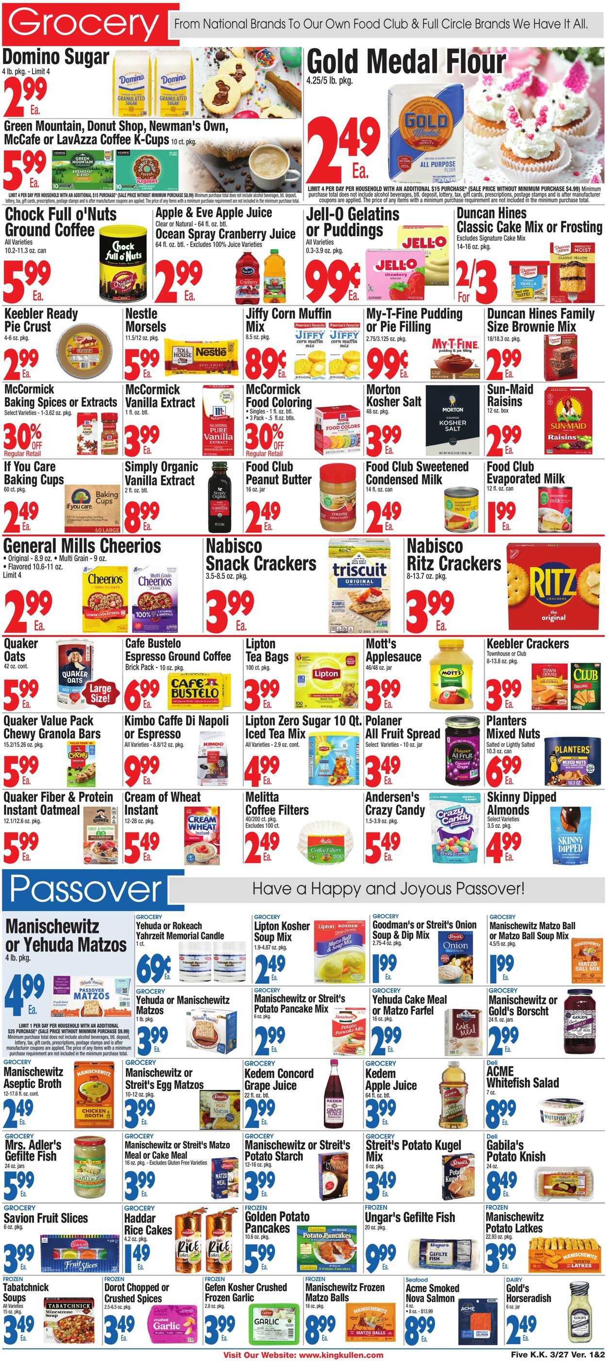 Weekly ad King Kullen 03/26/2026 - 04/02/2026