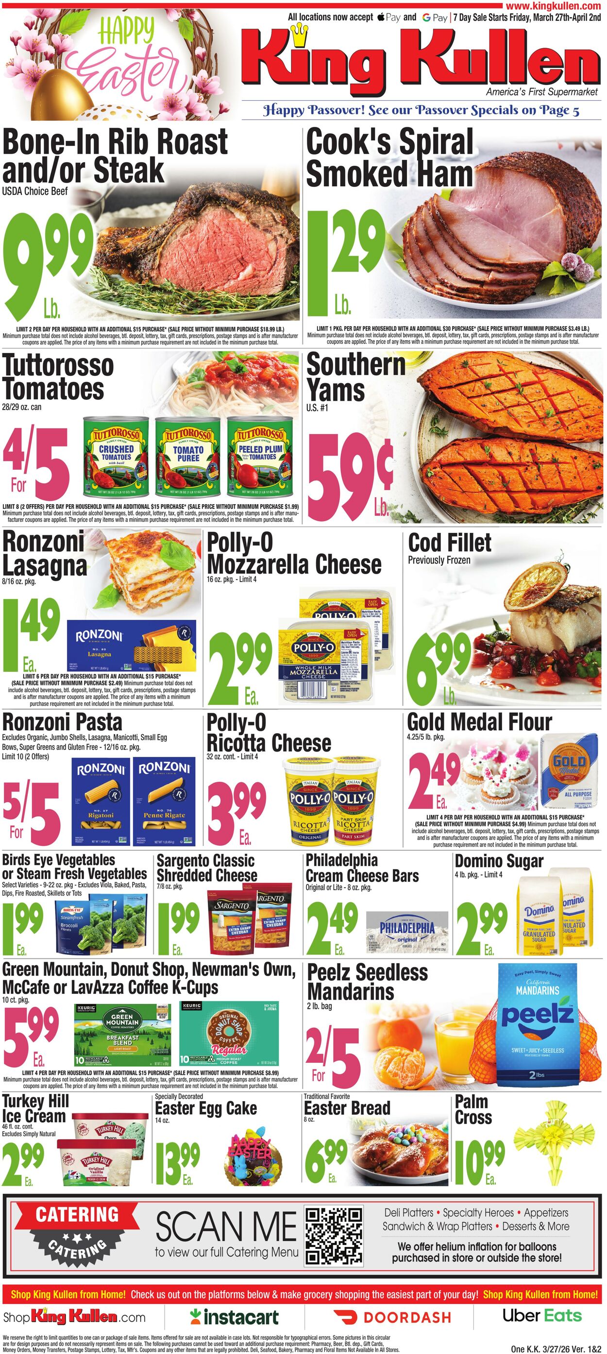 Weekly ad King Kullen 03/26/2026 - 04/02/2026