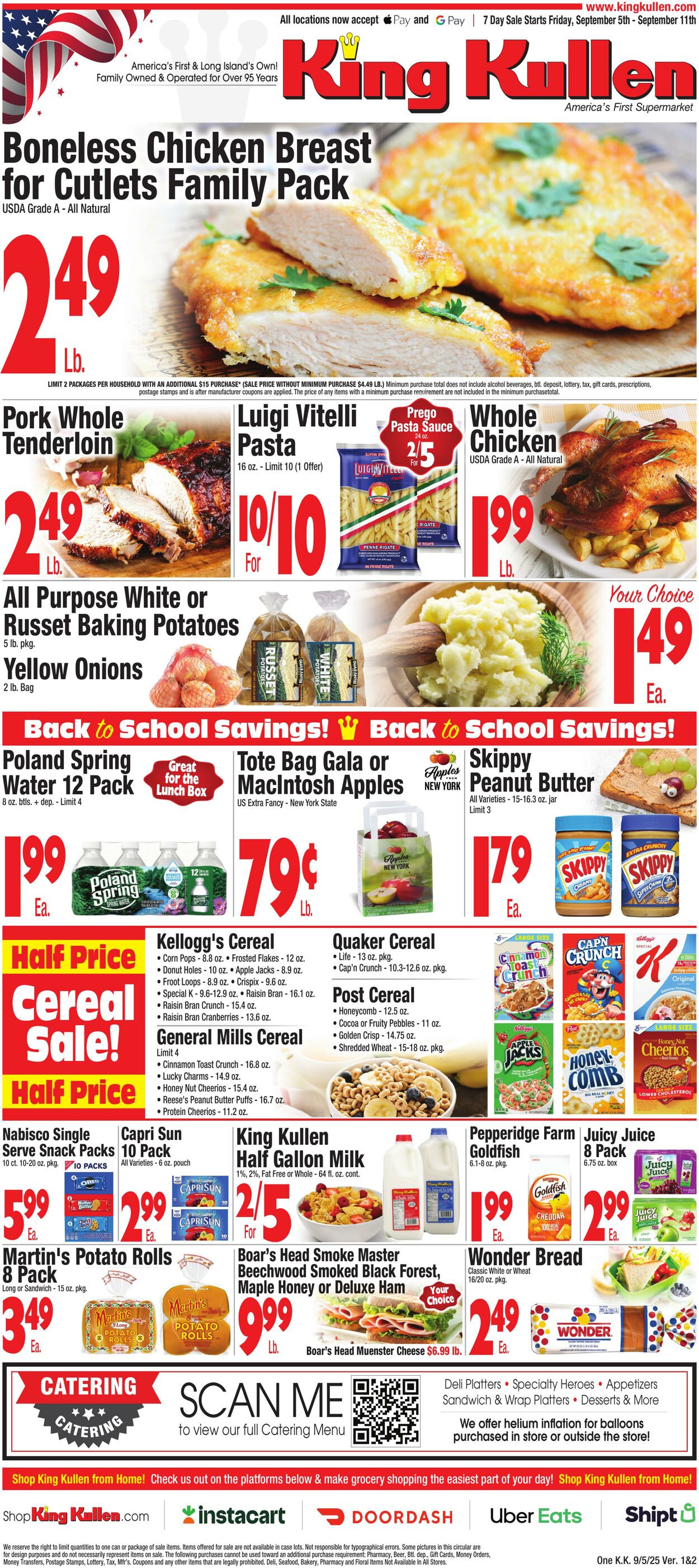 Weekly ad King Kullen 09/04/2025 - 09/11/2025